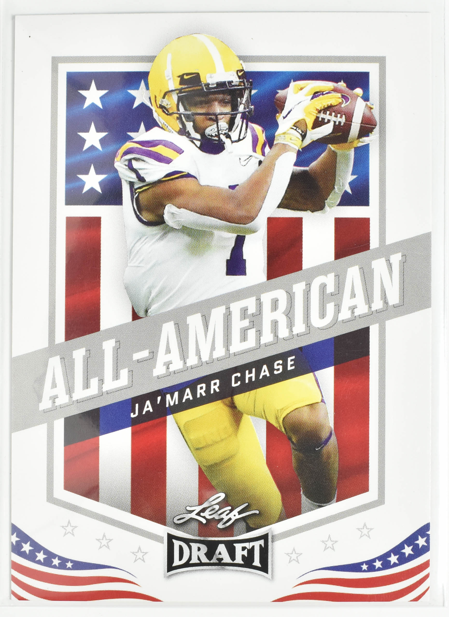 Ja Marr Chase 41 2021 Leaf Draft All American