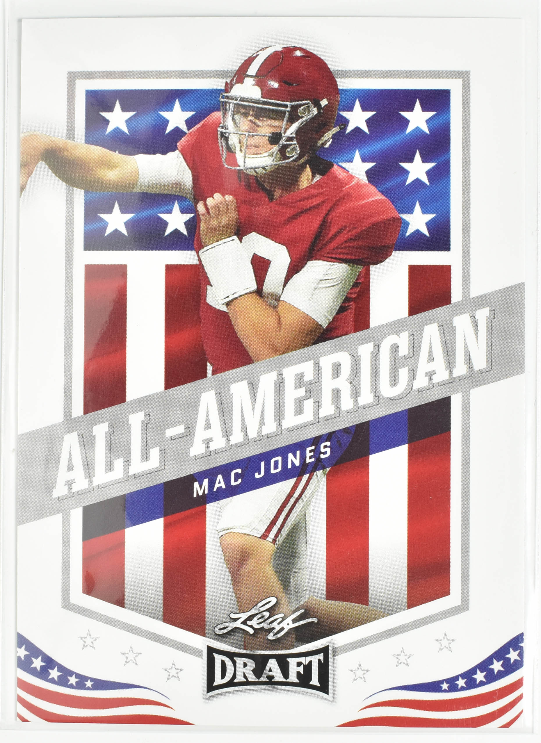 Mac Jones 46 2021 Leaf Draft All American