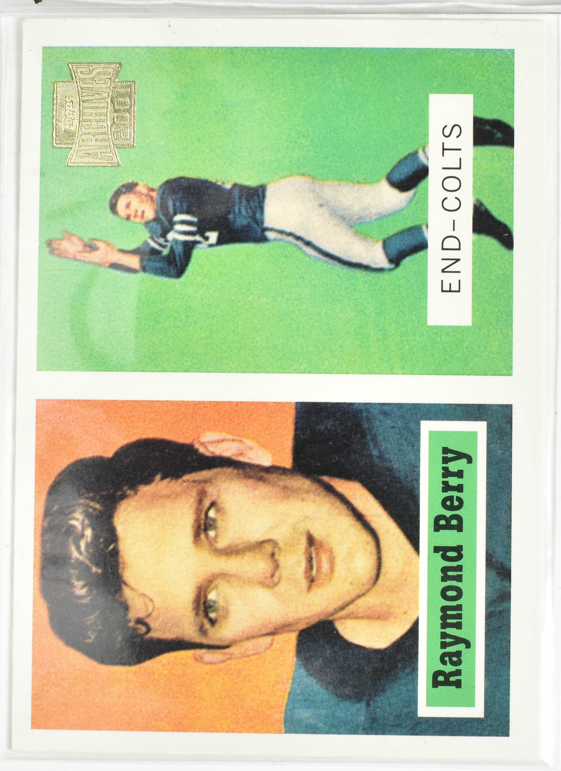 Raymond Berry 94 Topps 65 of 178 2001 Colts