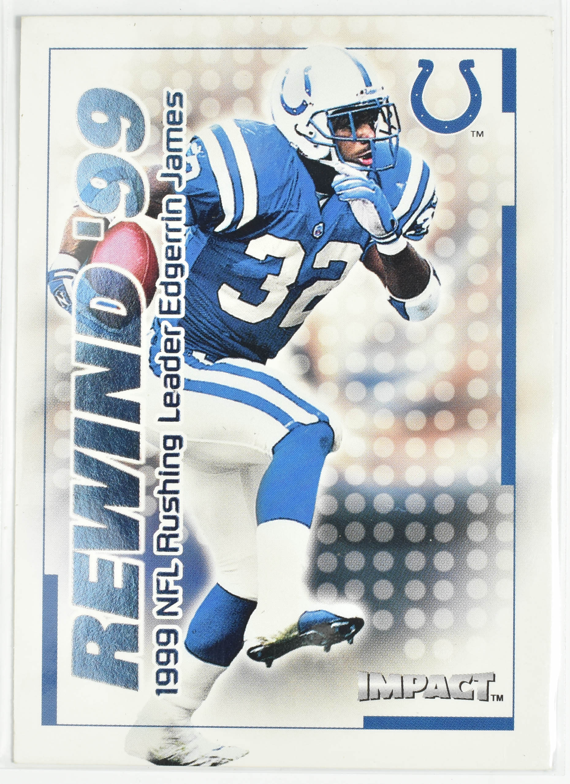 Edgerrin James 36 of 40 Fleer Skybox Colts 2000 Impact