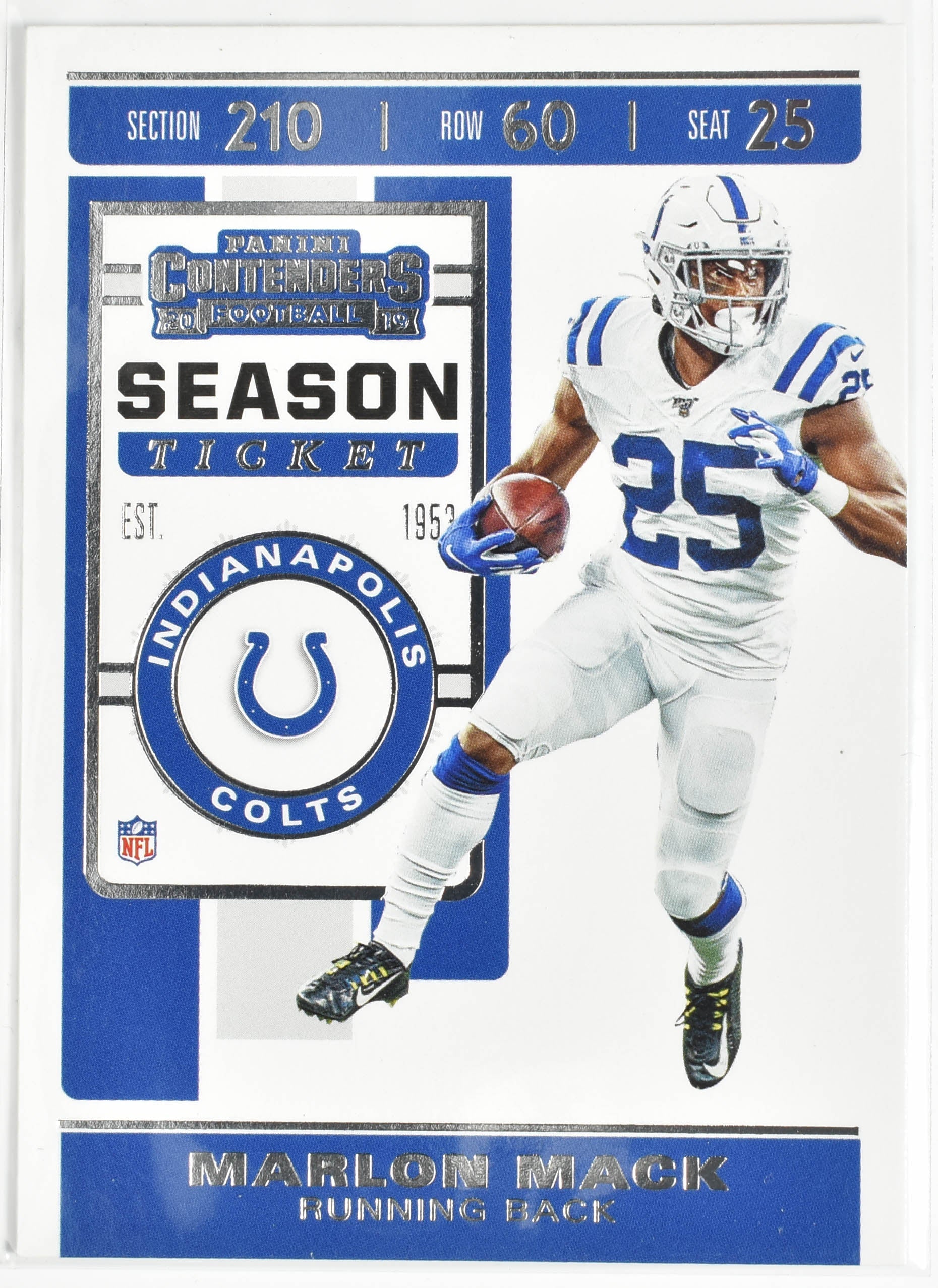Marlon Mack Panini Contenders Season Ticket 31 2019