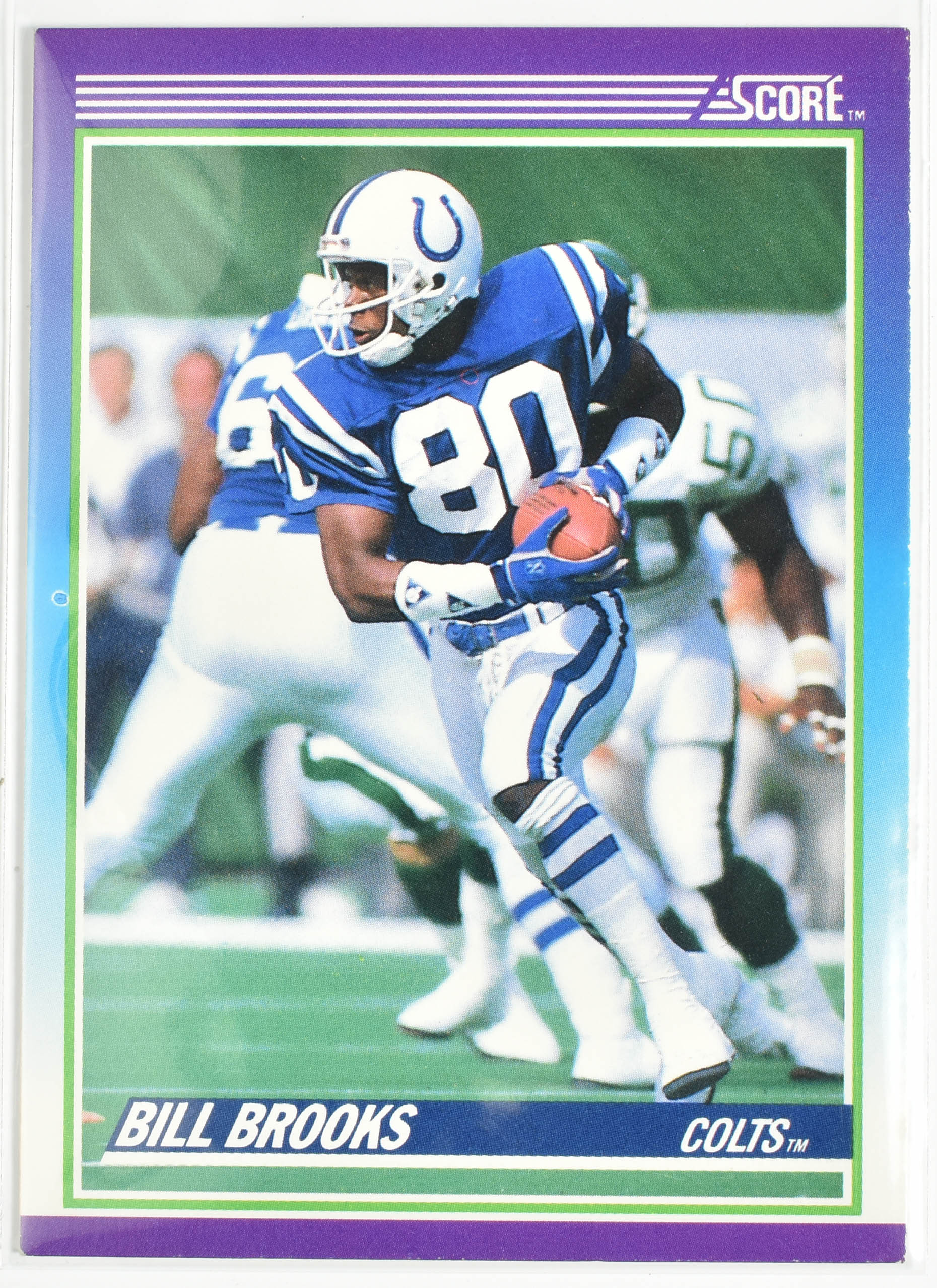 Bill Brooks 168 Score 1990 Colts Football Card