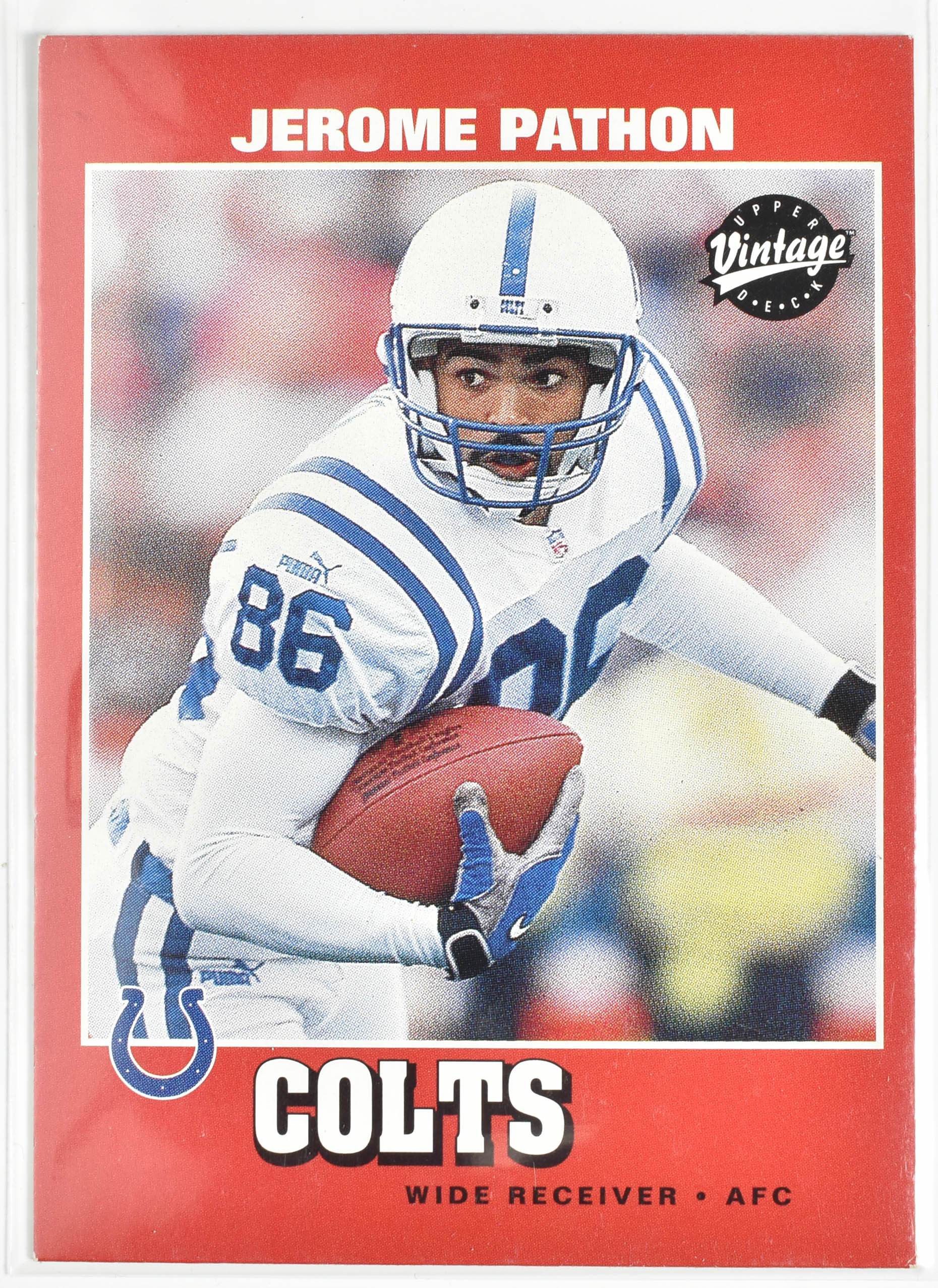Jerome Pathon 73 Upper Deck 2001 Colts Football Card