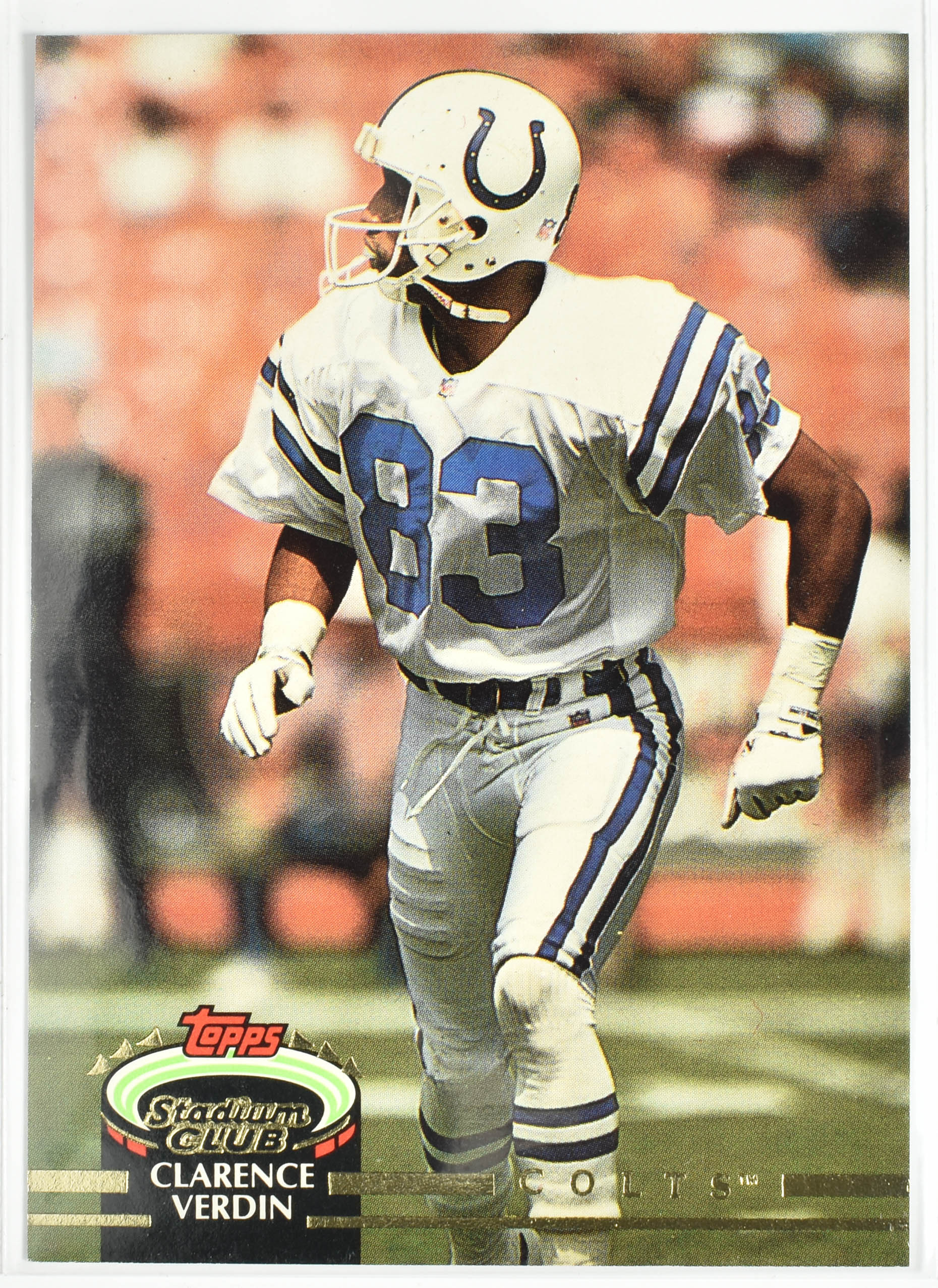 Clarence Verdin 335 Topps Stadium Club 1992 Colts