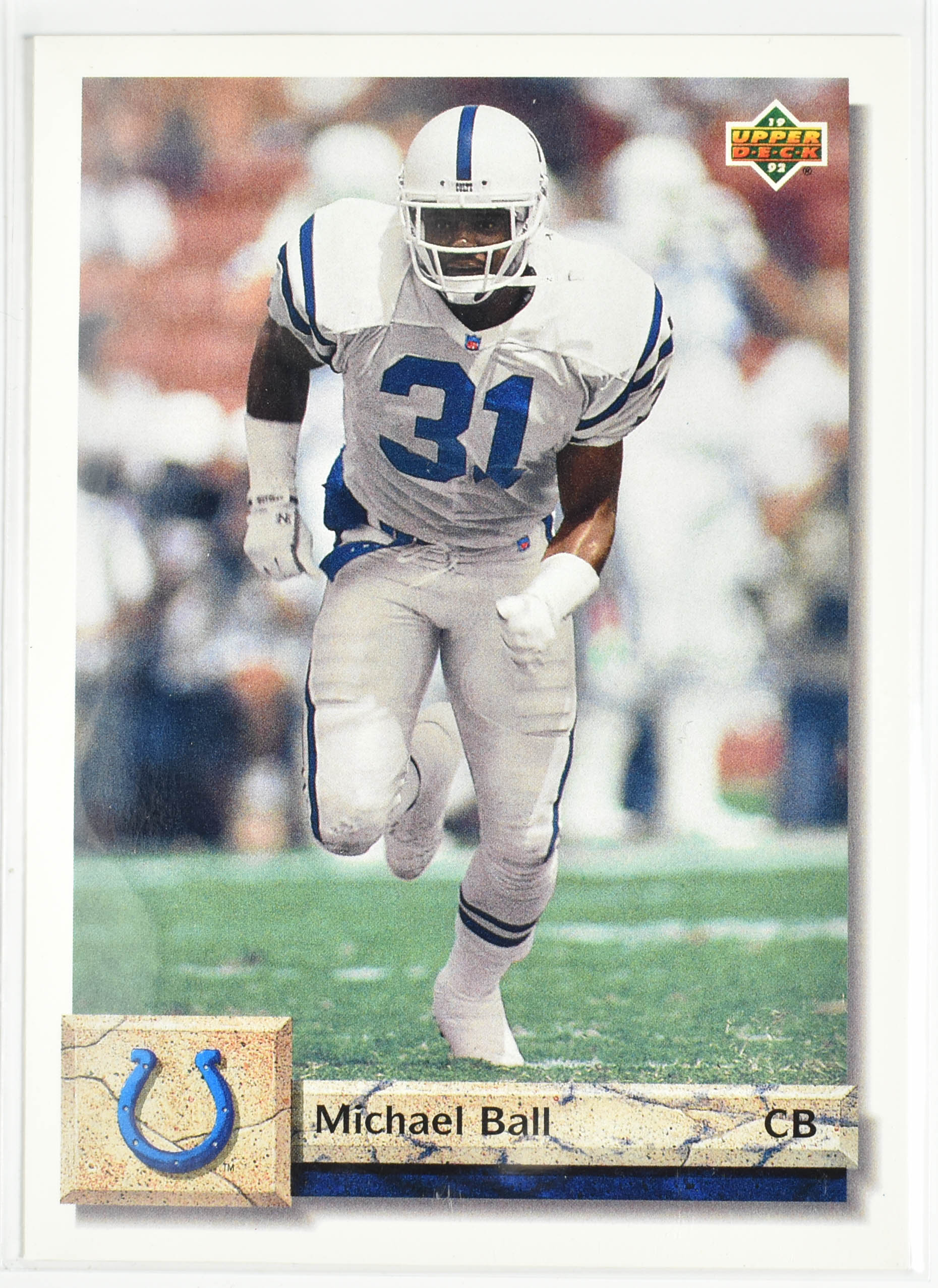 Michael Ball 321 Upper Deck 1992 Colts Football Card