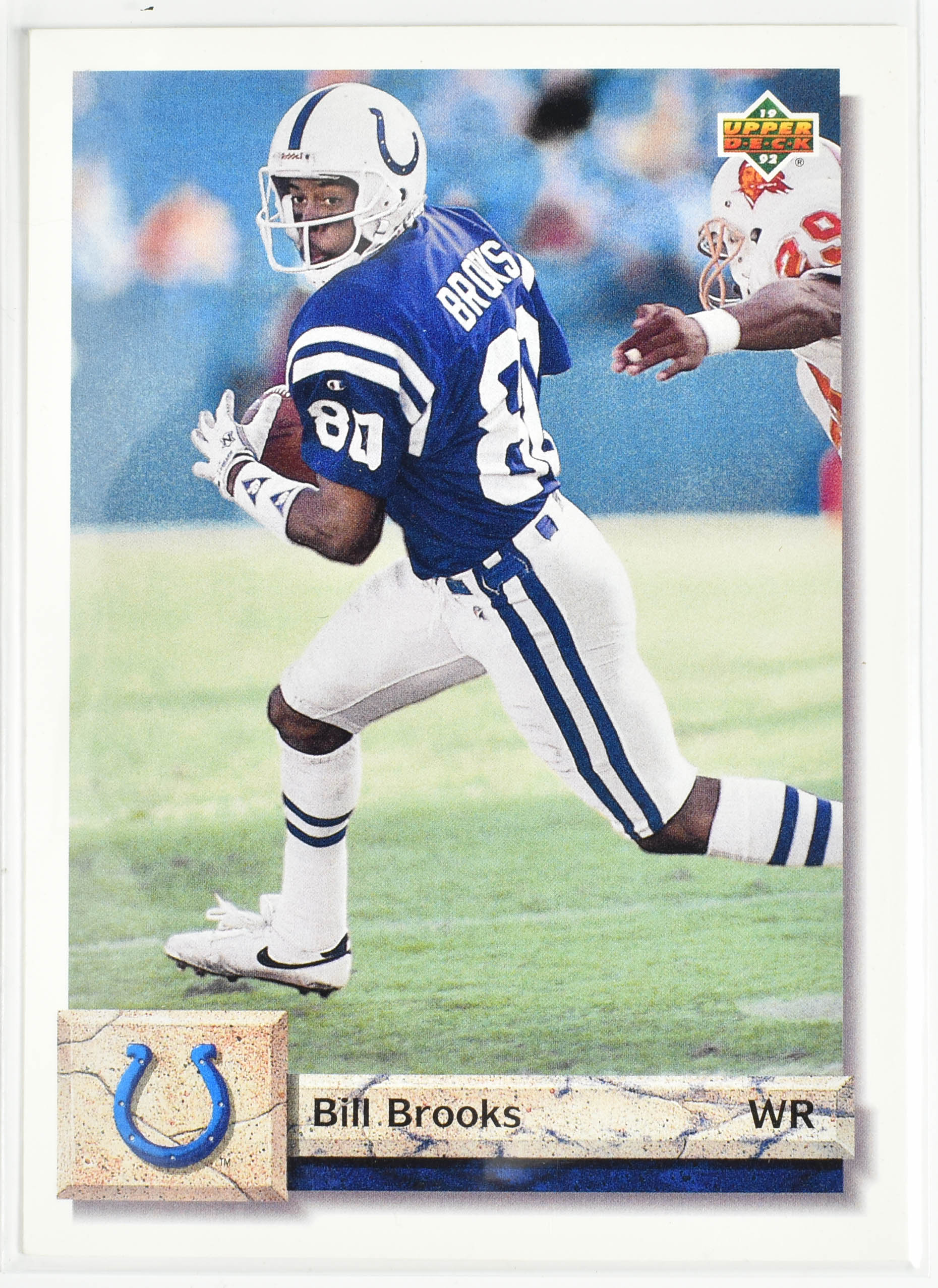 Bill Brooks 107 Upper Deck 1992 Colts Football Card