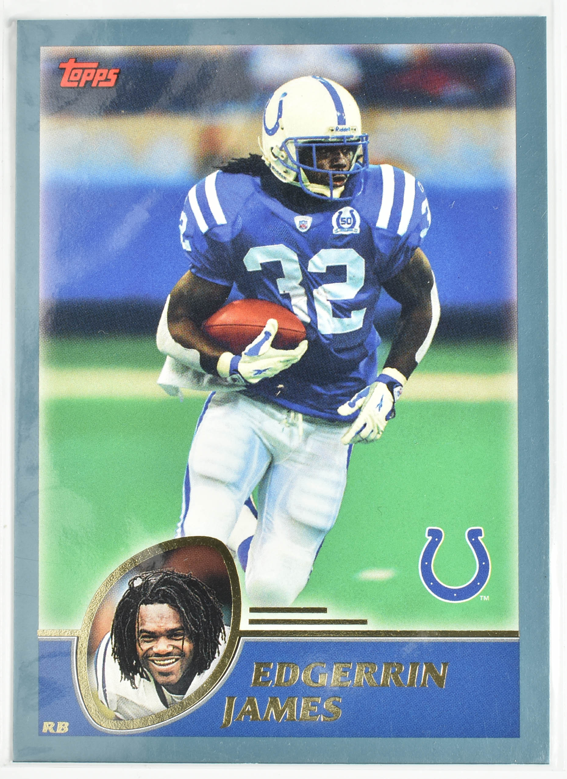 Edgerrin James 76 Topps 2003 Colts Football Card