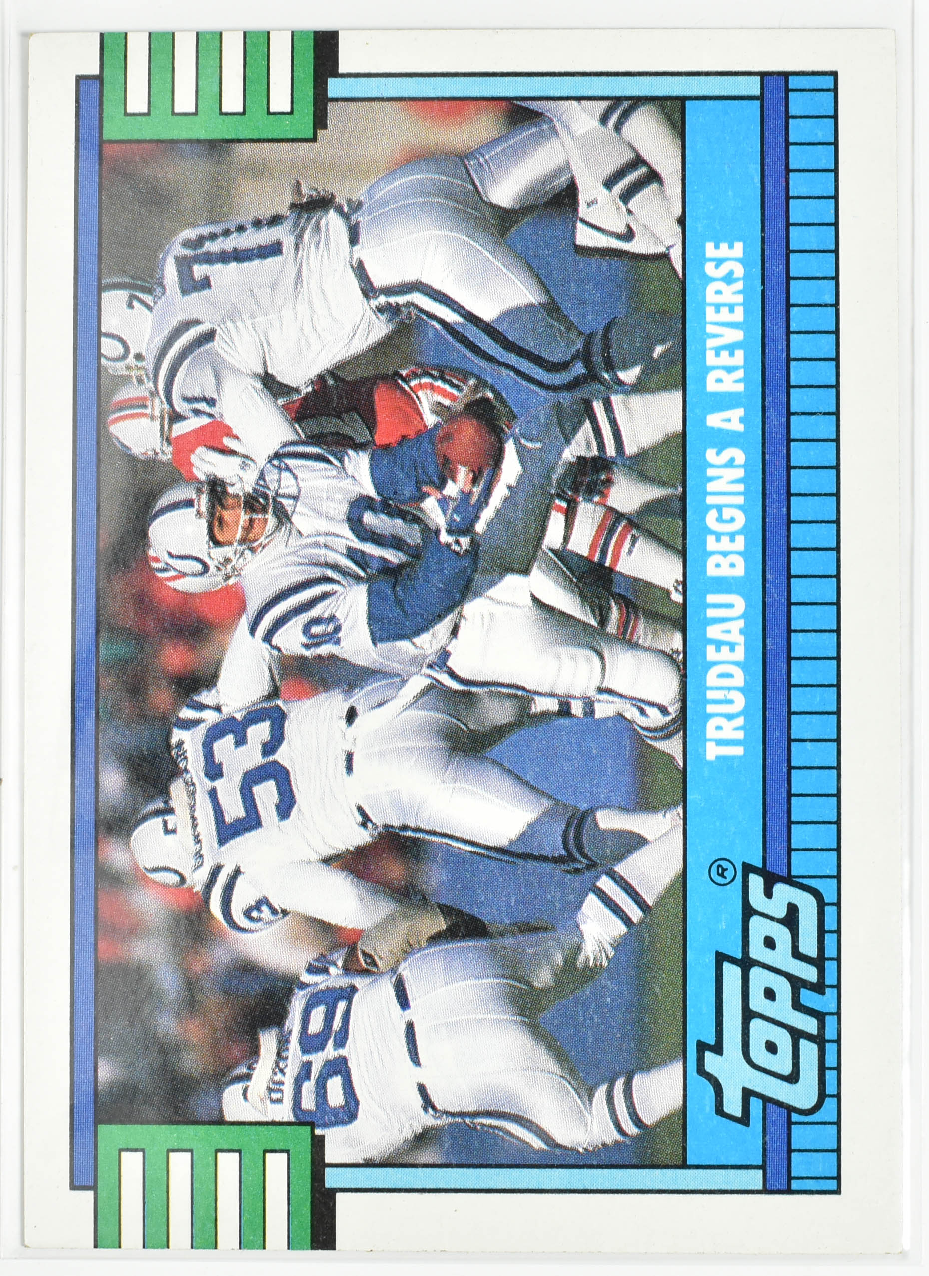 Indianapolis Colts 510 Topps 1990 Trudeau Begins A Reverse
