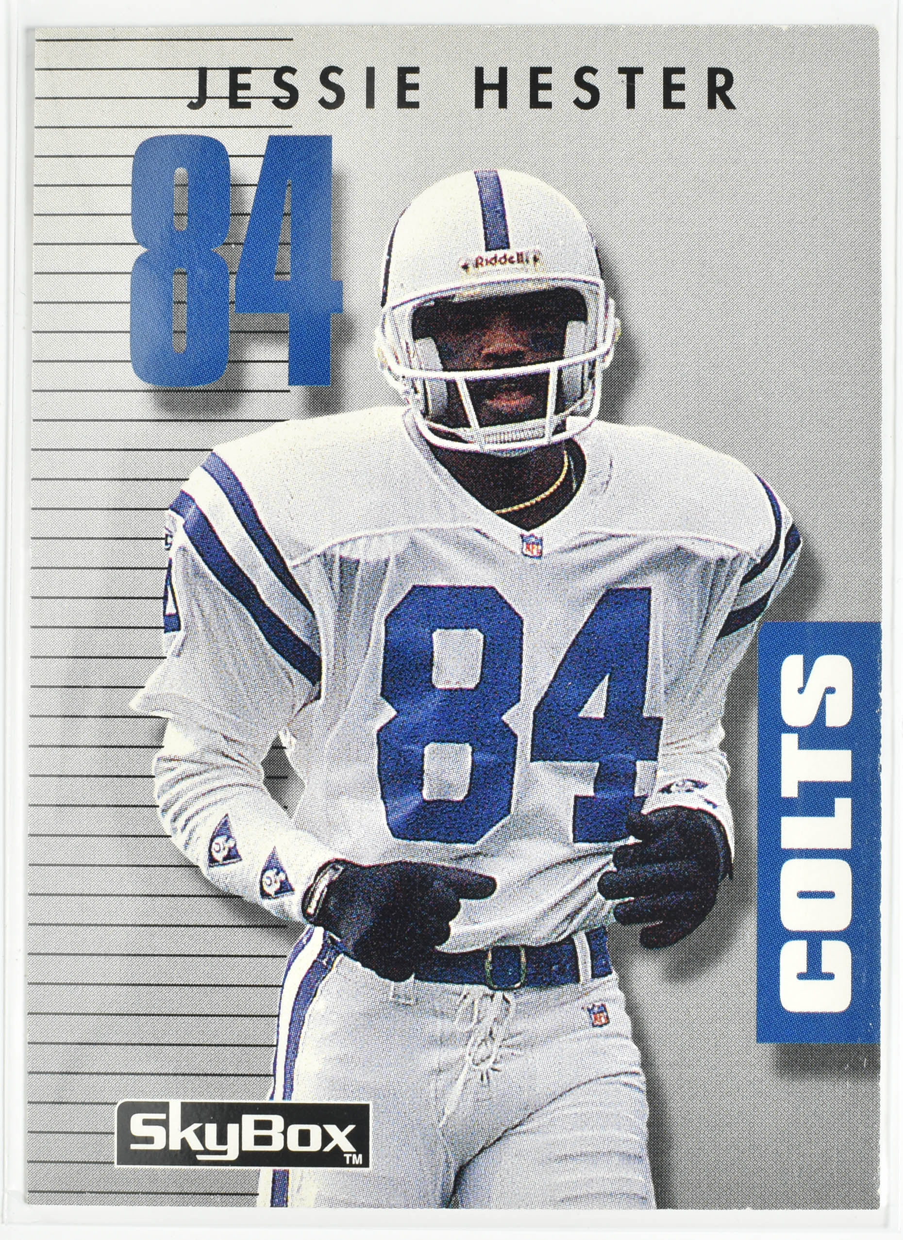 Jessie Hester 087 Skybox 1992 Colts Football Card