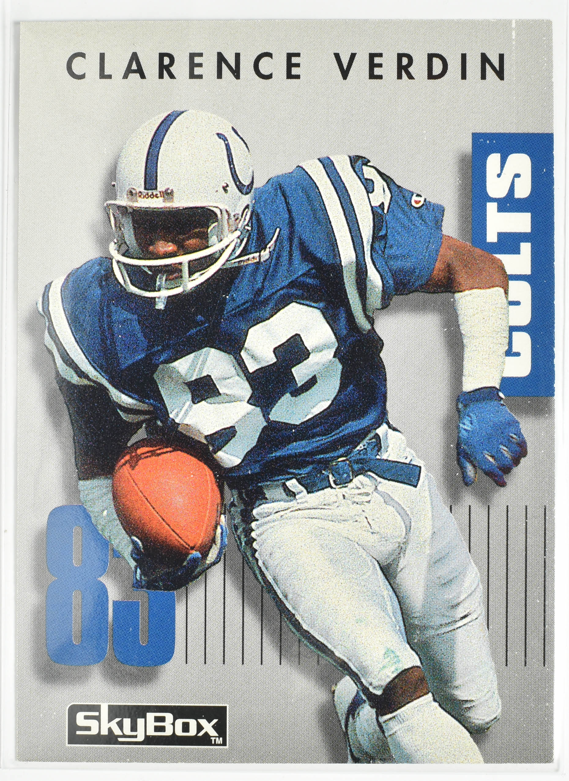 Clarence Verdin 1992 SkyBox Prime Time Football Card #183