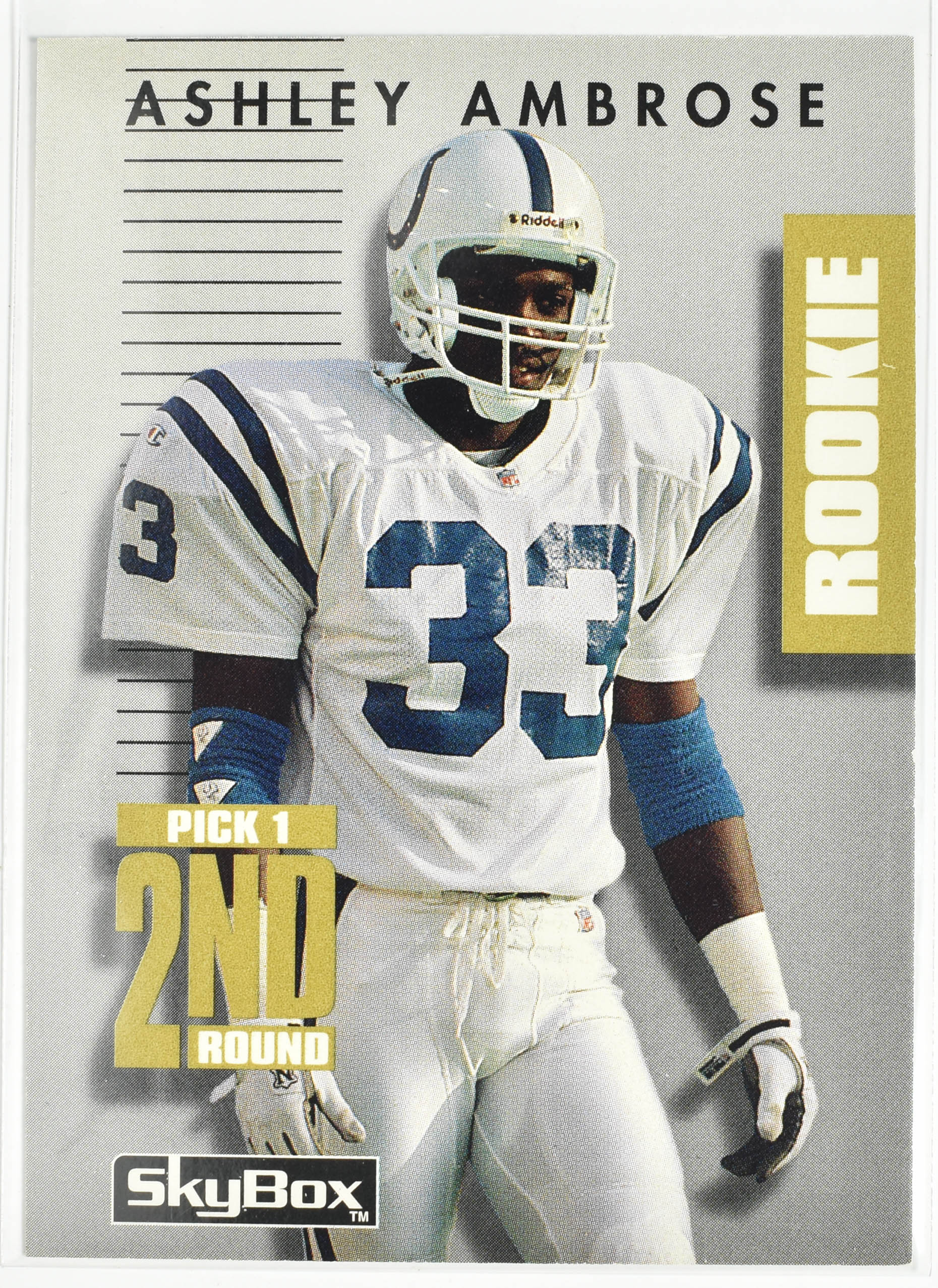 Ashley Ambrose 266 Skybox 1992 PrimeTime Colts Football Card