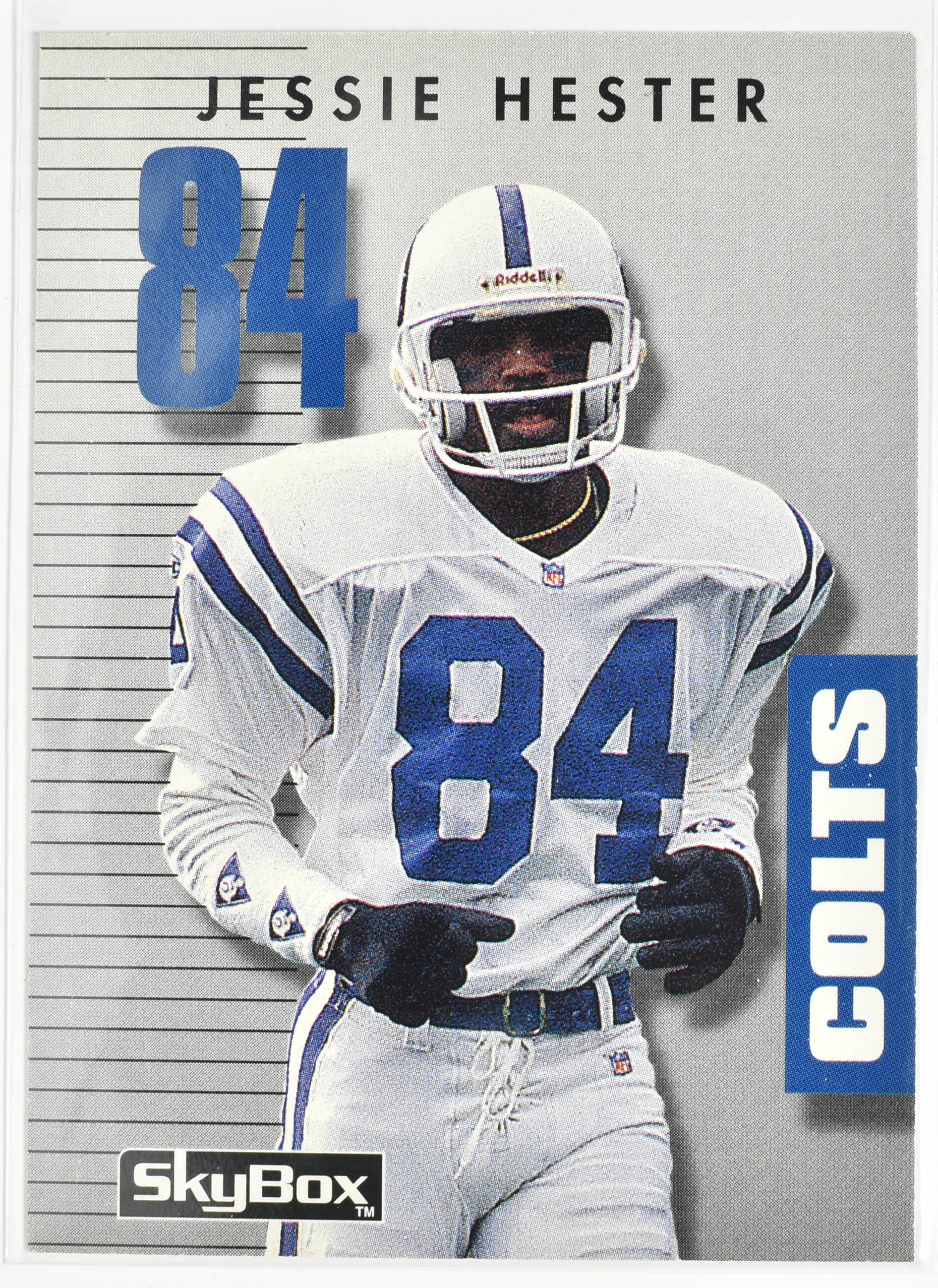 Jessie Hester 087 Skybox 1992 Colts Football Card Primetime