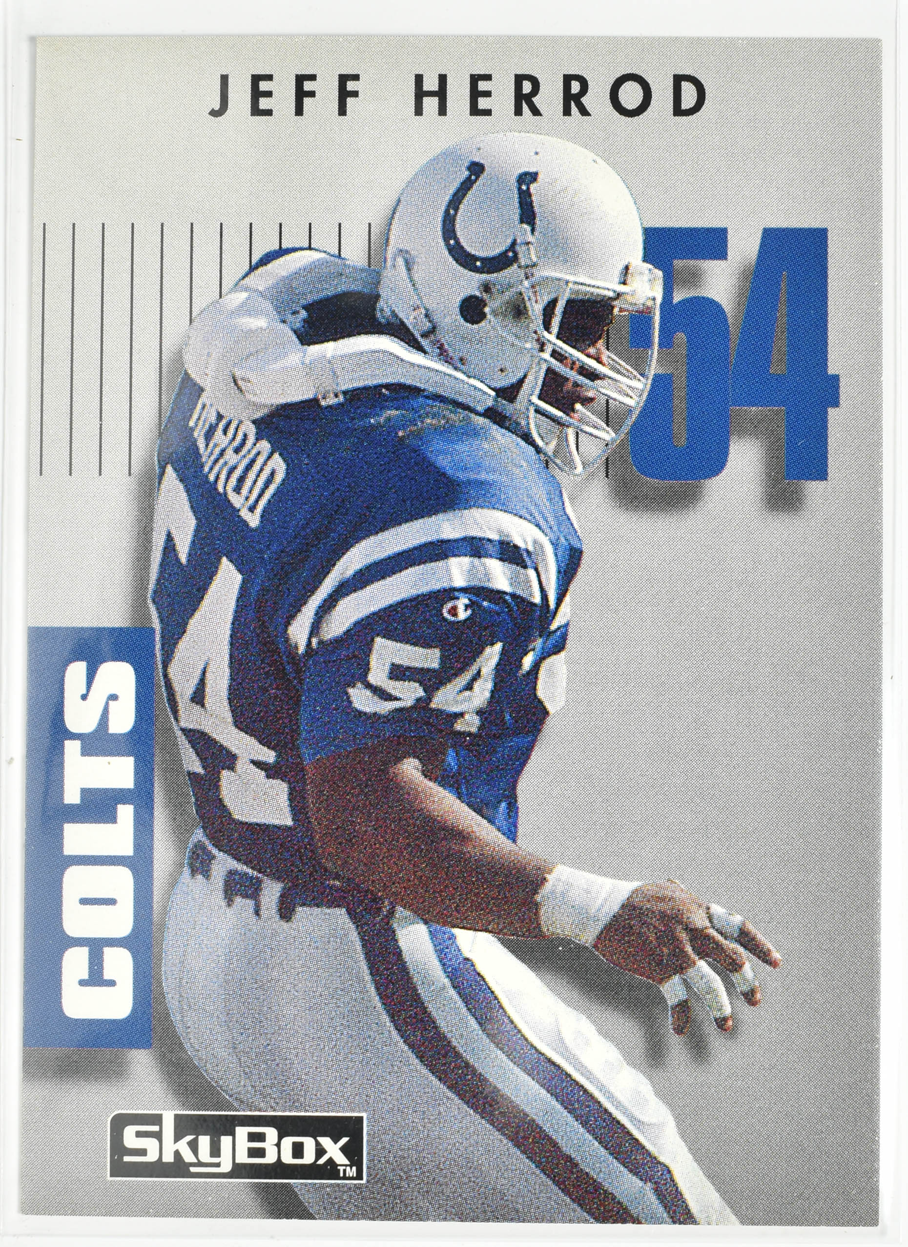 Jeff Herrod 091 Skybox 1992 Colts Football Card Primetime