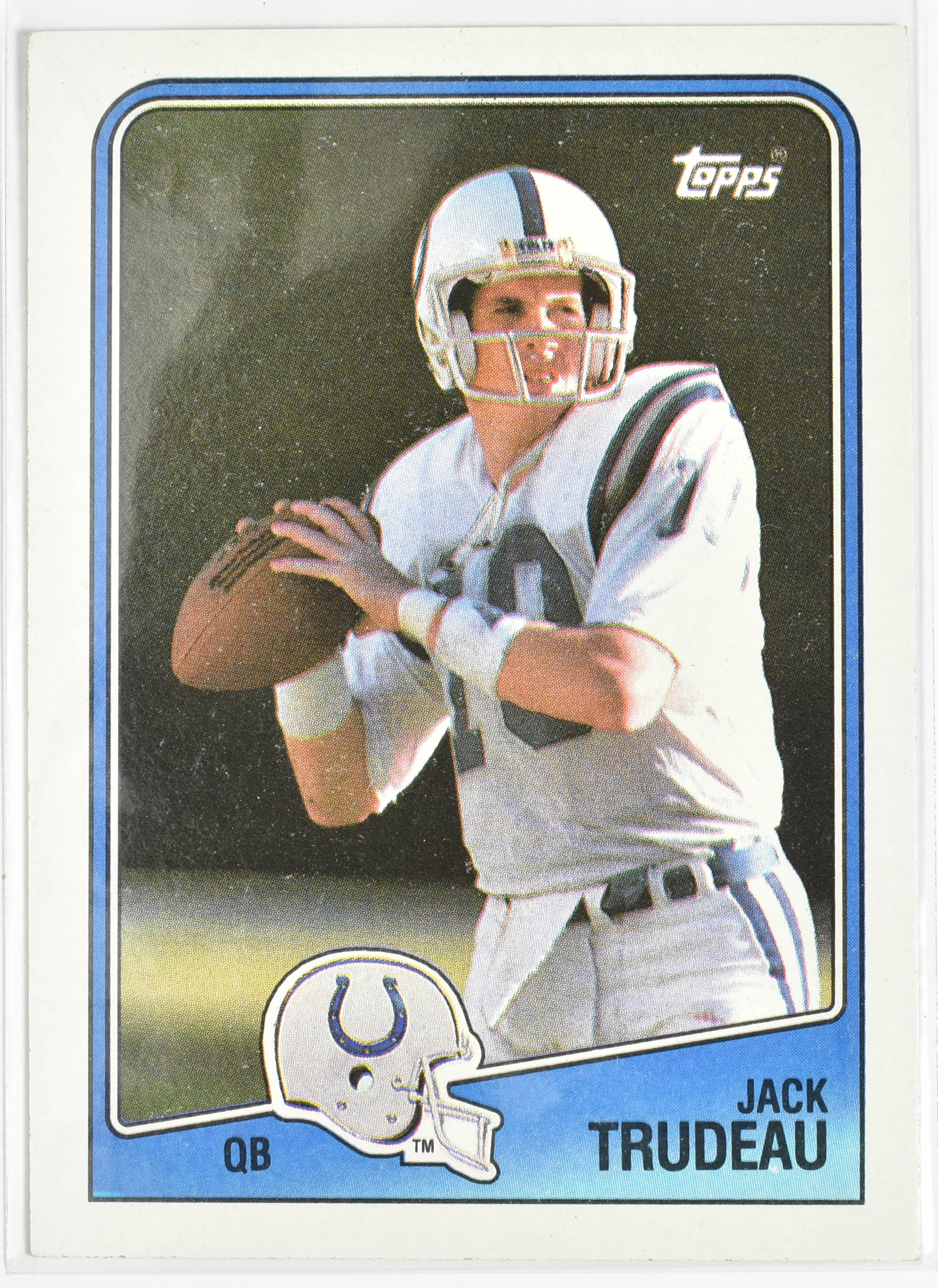 Jack Trudeau 117 Topps Colts 1988 Colts Football Card