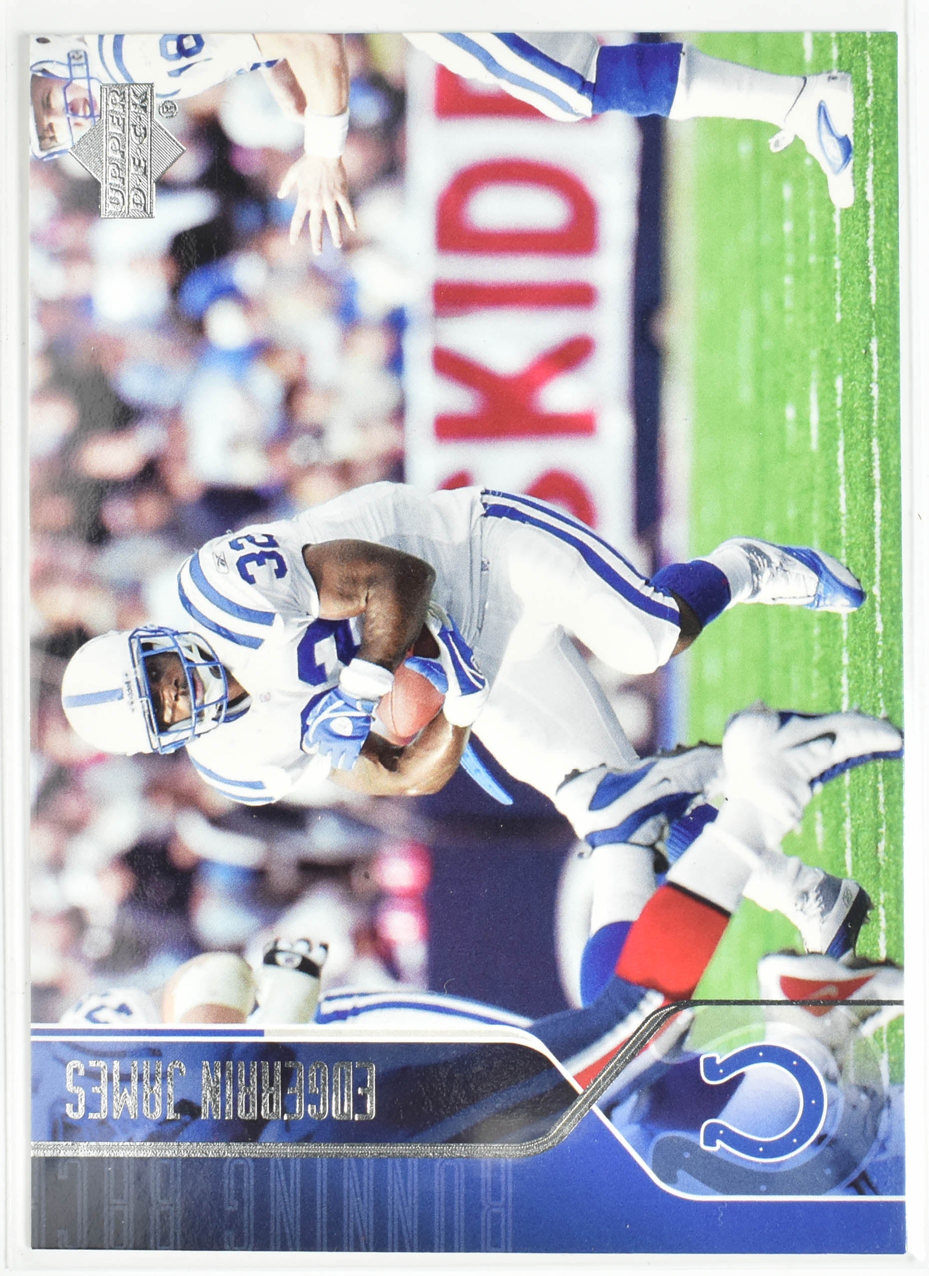 Edgerrin James 86 Upper Deck 2004 Colts Football Card