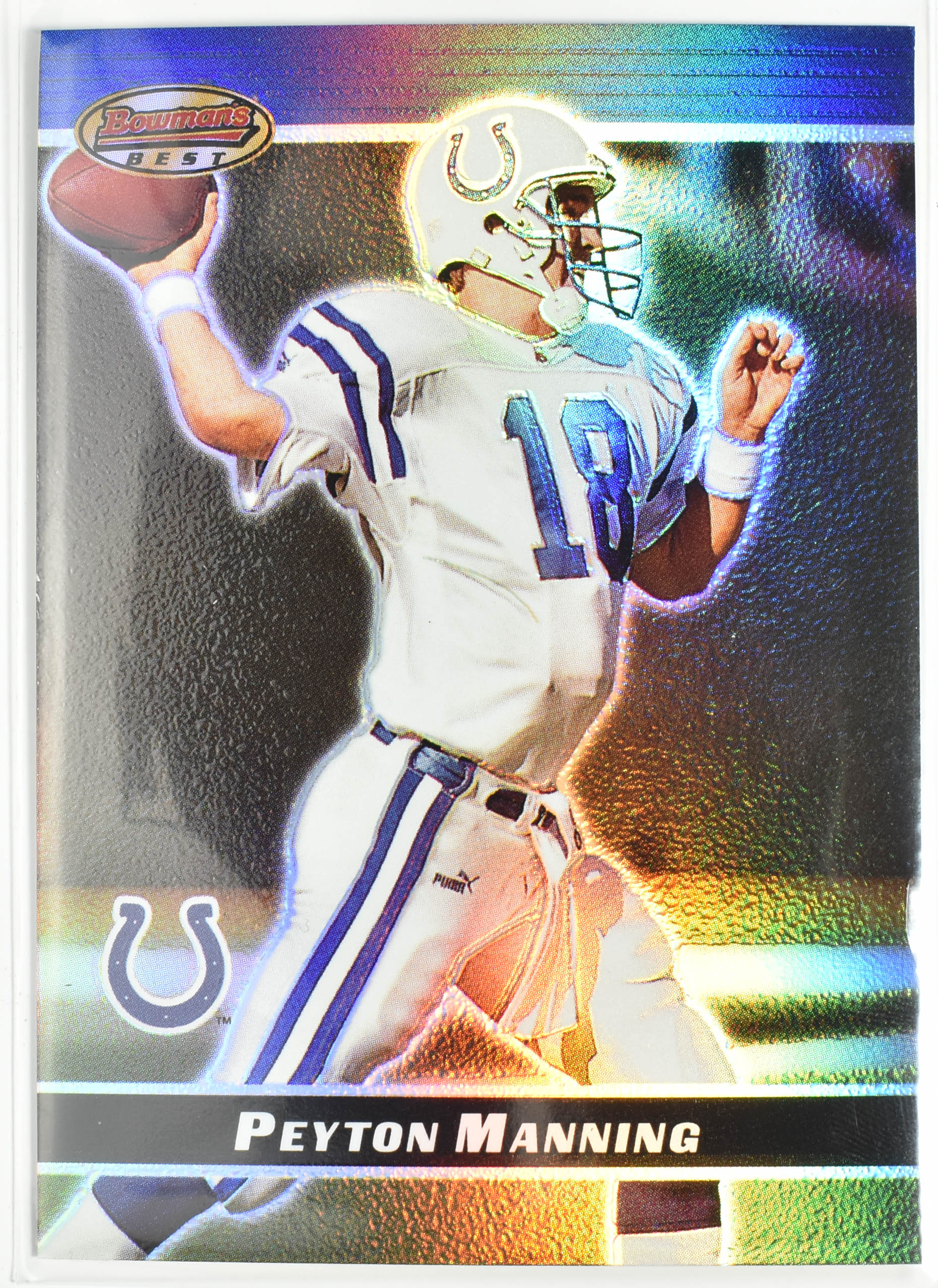 Peyton Manning 17 Topps 2000 Bowmans Best Colts Football Card