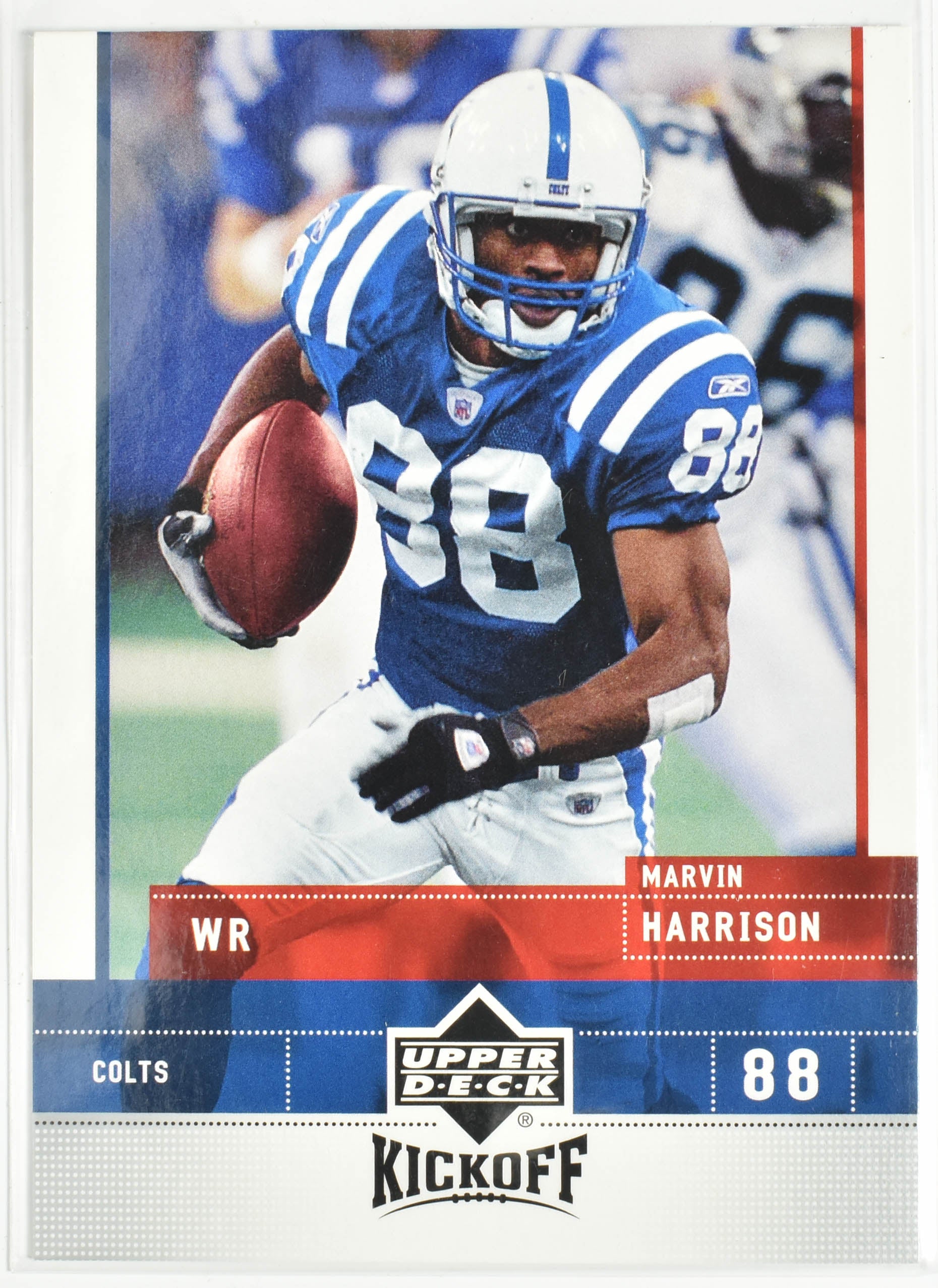 Marvin Harrison 39 2005 Upper Deck NFL Kickoff Football Card Colts