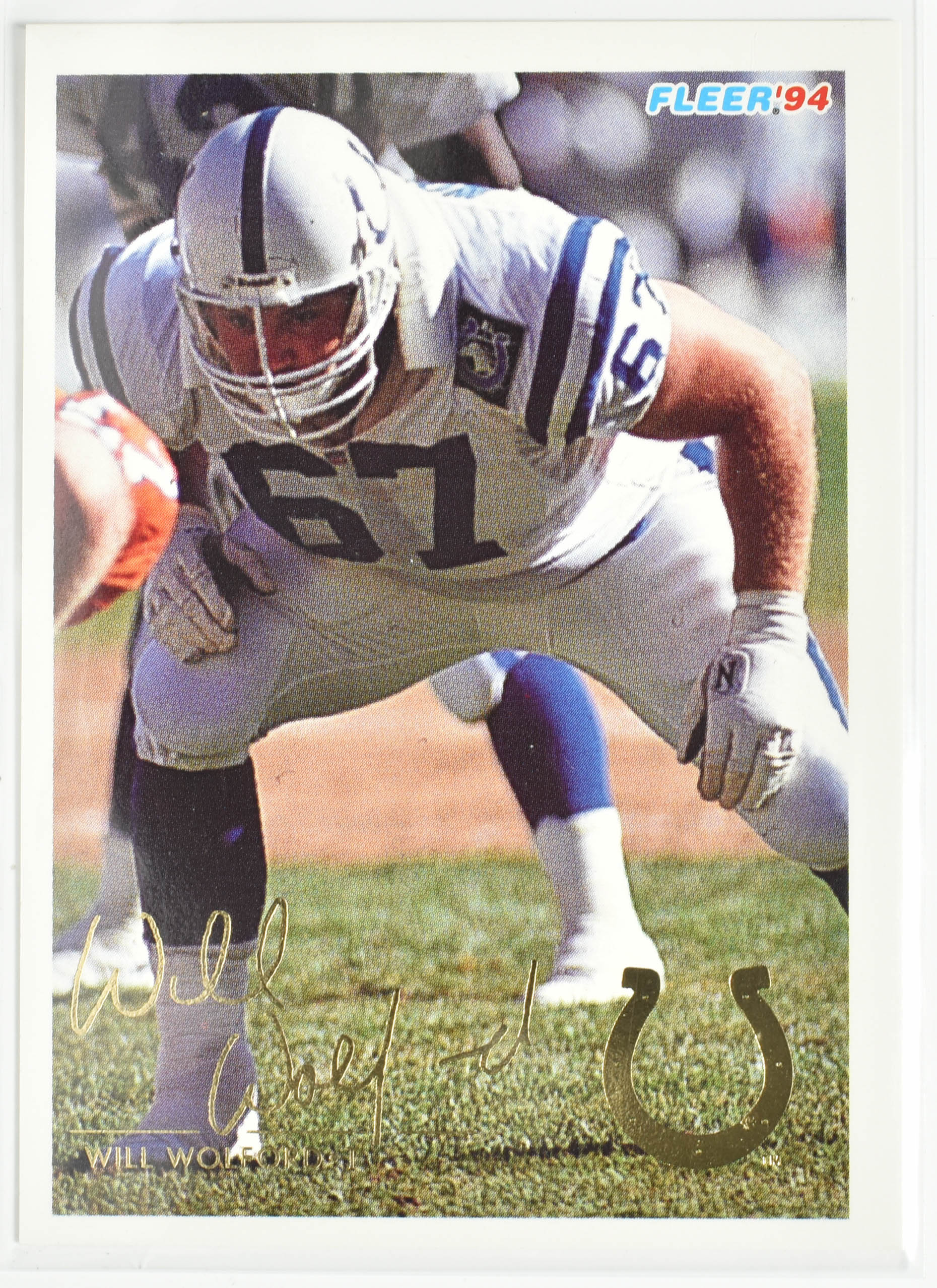 Will Wolford 214 Fleer 1994 Colts Football Card