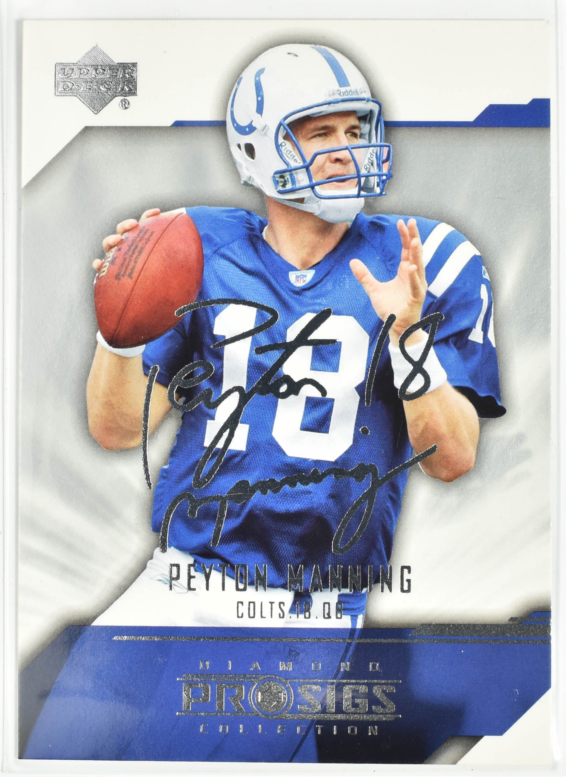 Peyton Manning 39 Upper Deck Diamond Pro Signs Collection