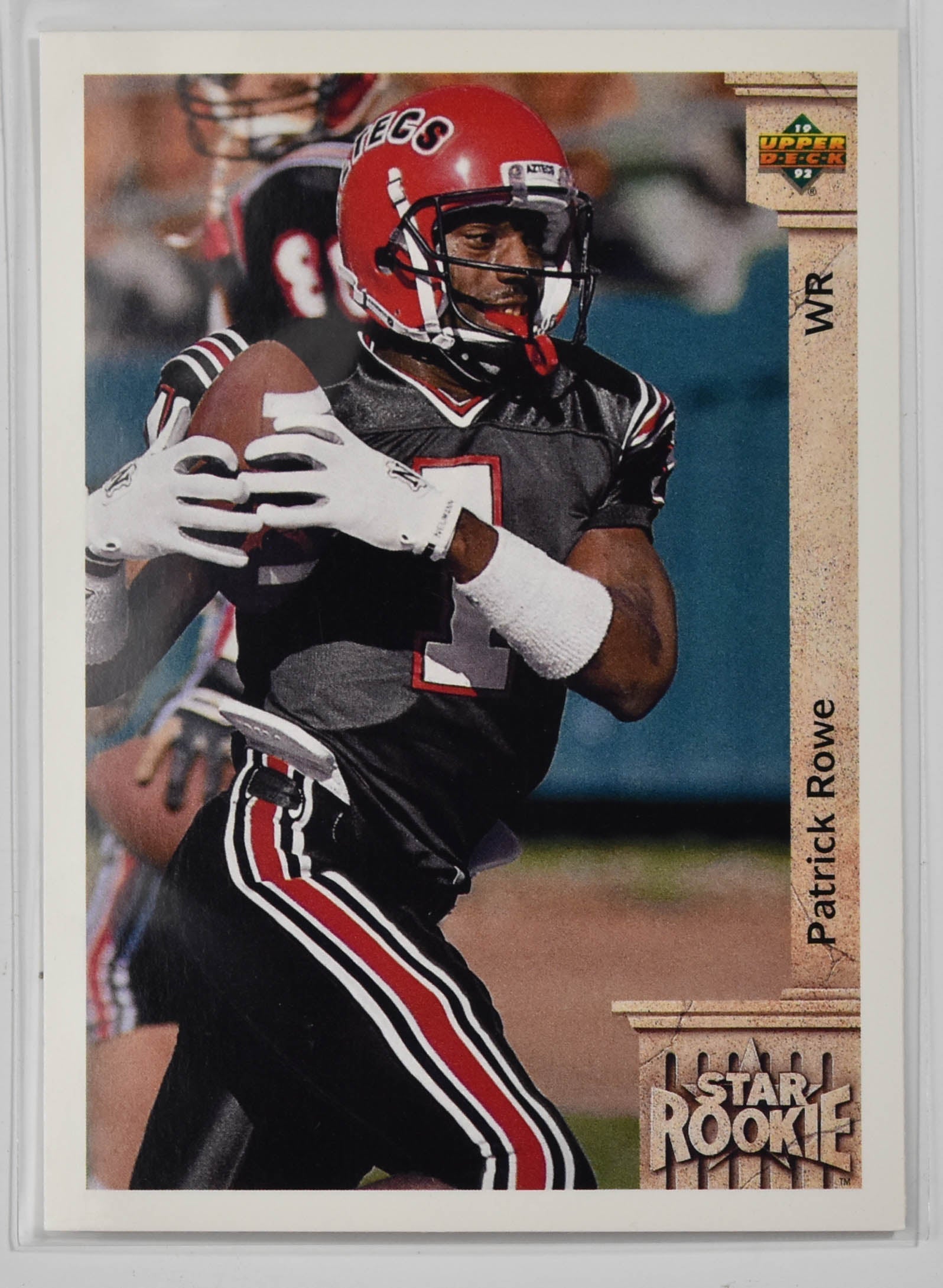 Patrick Rowe 19 Upper Deck 1992 Star Rookie