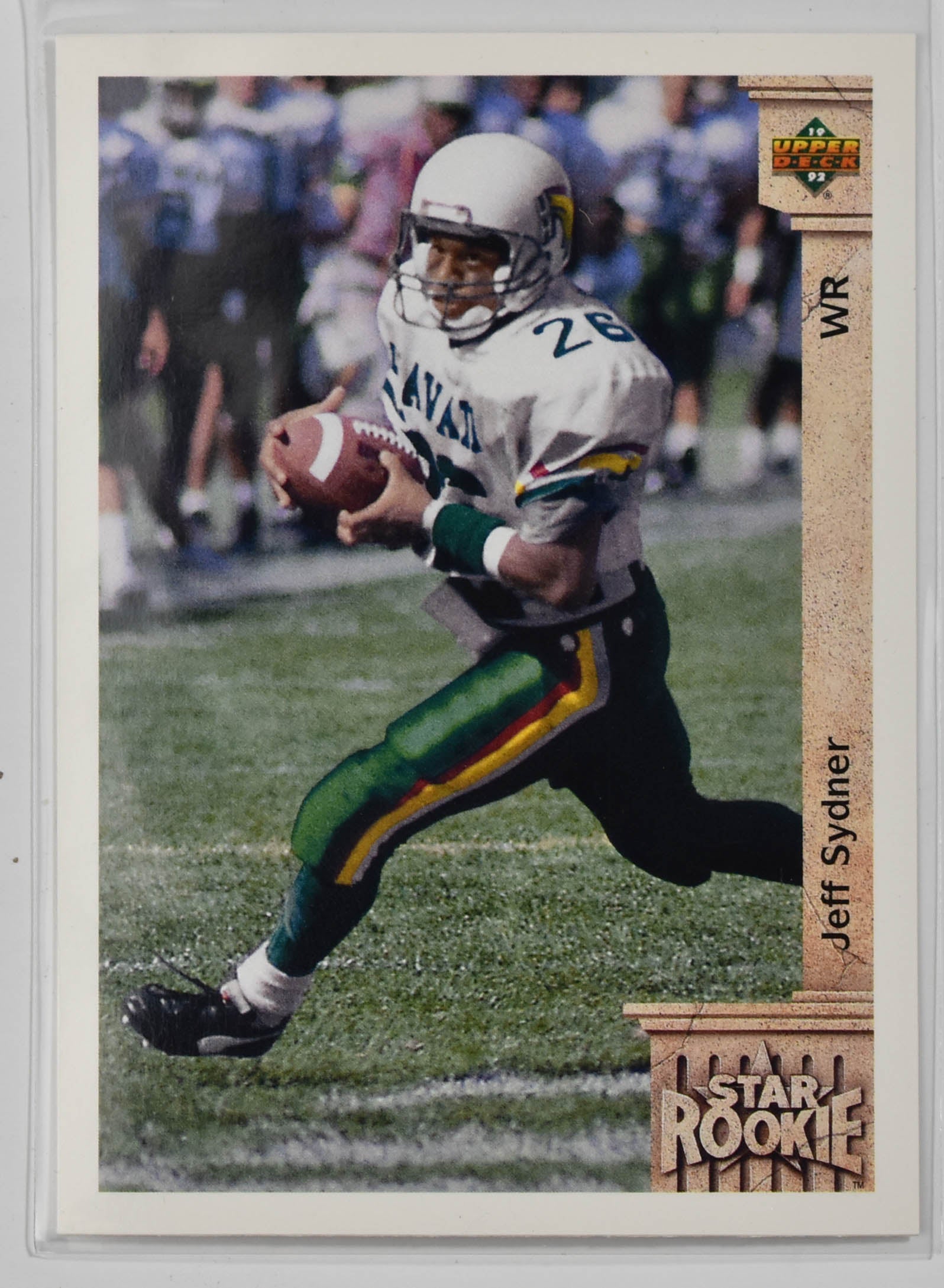 Jeff Sydner 29 Upper Deck 1992 Football Card Star Rookie