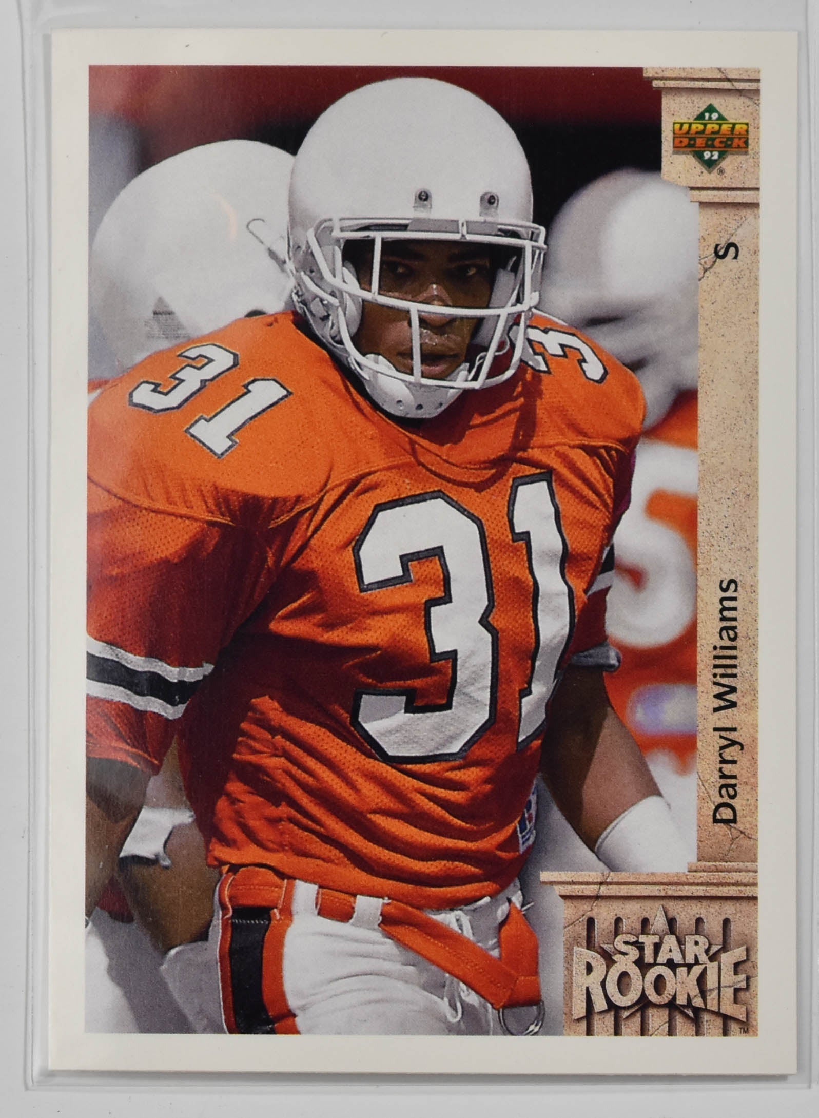 Darryl Williams 28 Upper Deck 1992 Star Rookie