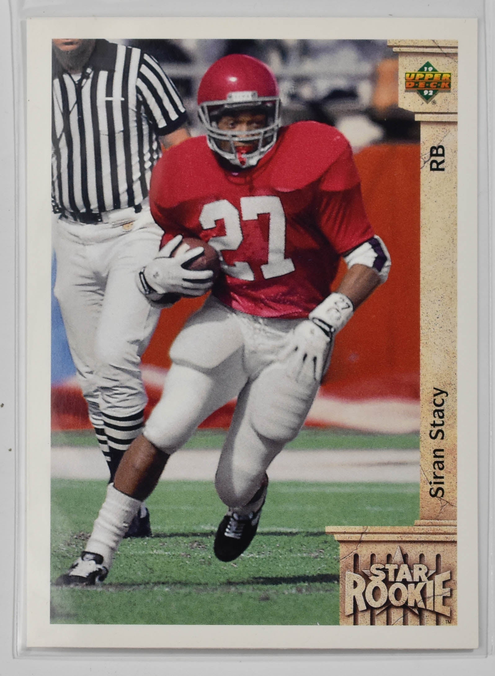 Siran Stacy 24 Upper Deck 1992 Star Rookie