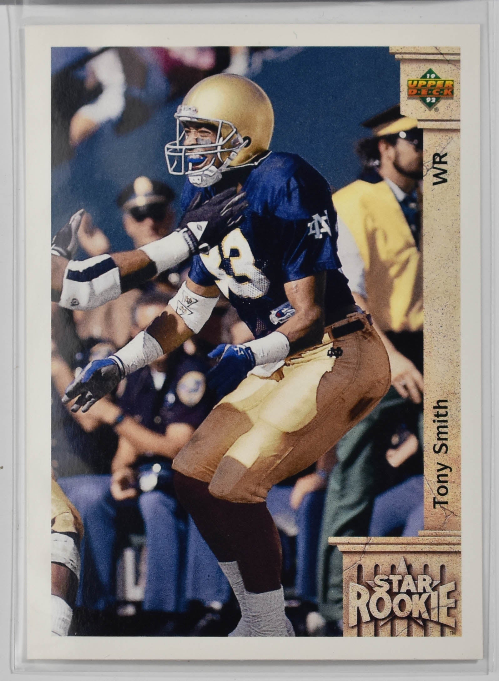 Tony Smith 23 Upper Deck 1992 Star Rookie