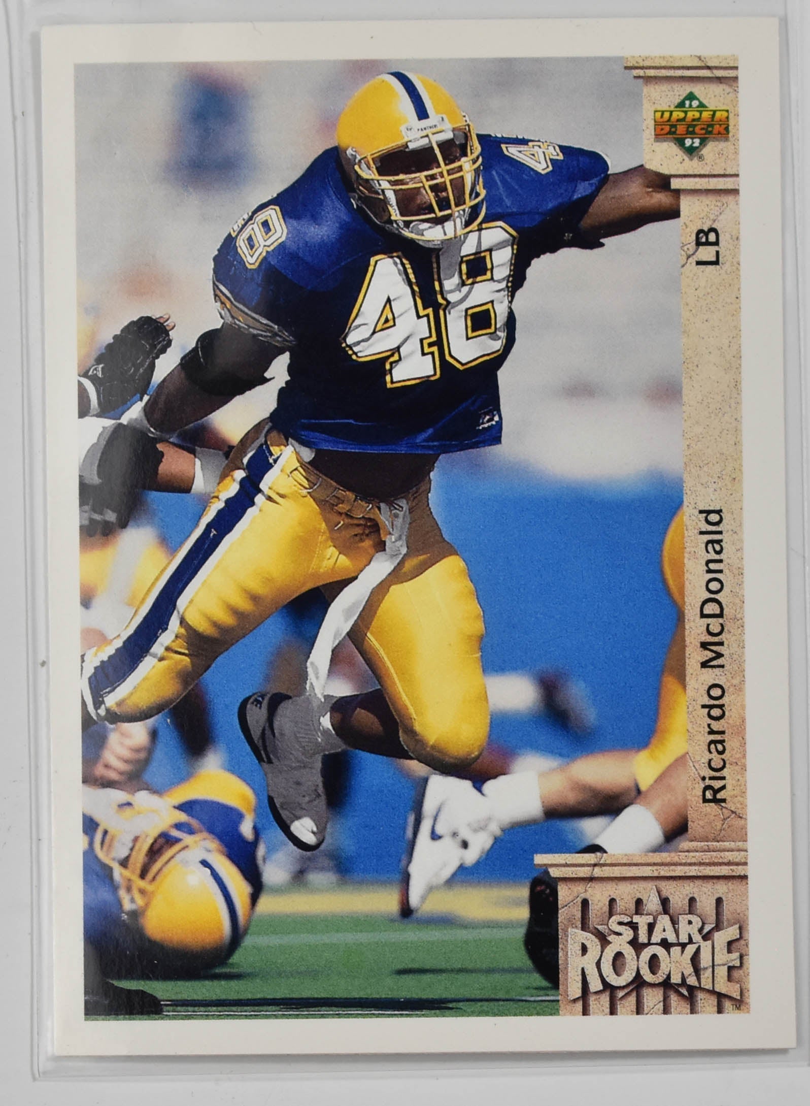 Ricardo McDonald 14 Upper Deck 1992 Star Rookie