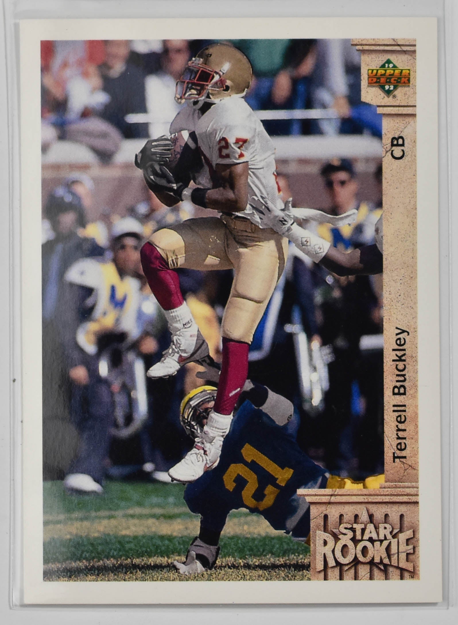 Terrell Buckley 6 Upper Deck 1992 Star Rookie