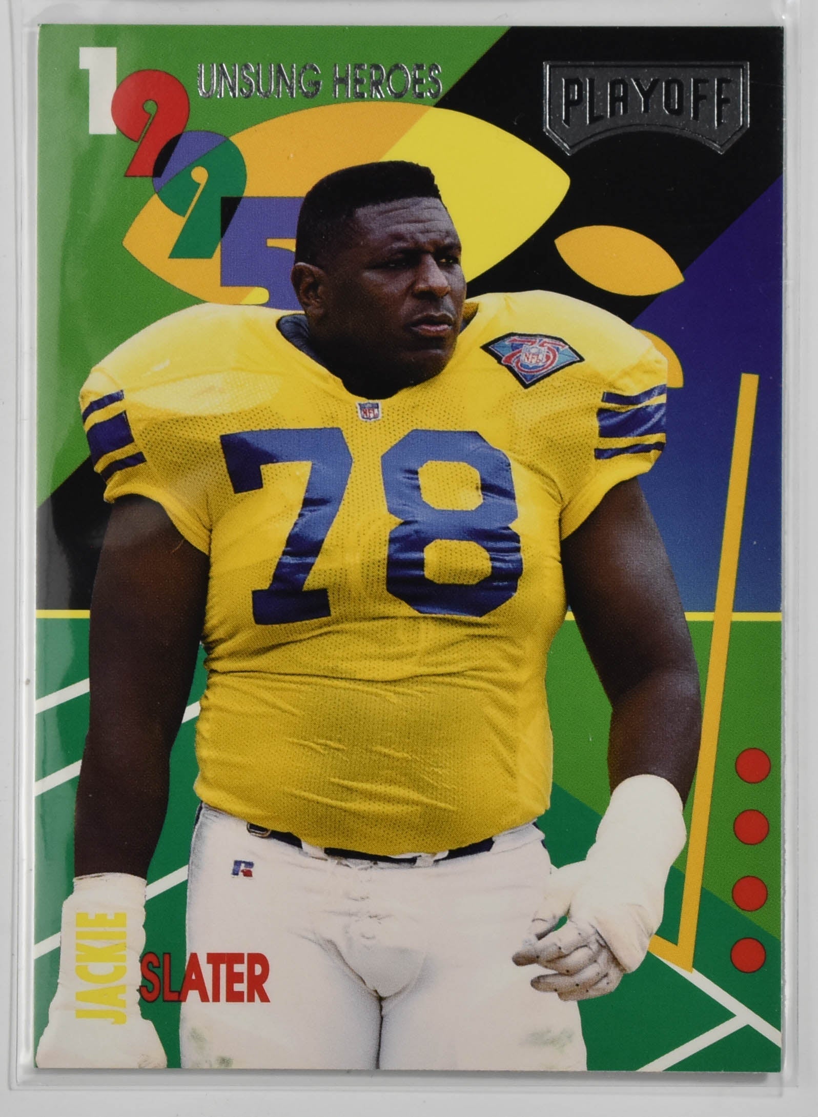 Jackie Slater 26 Playoff Football 1995 Unsung Heroes