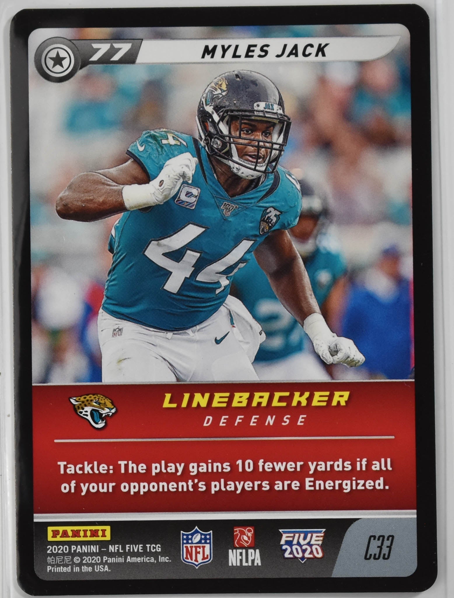 Myles Jack C33 Panini 2020 Five TCG