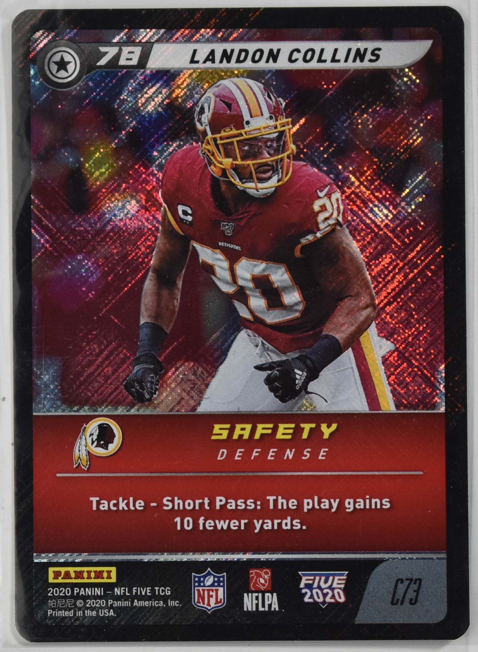 Landon Collins C73 Panini 2020 Five TCG