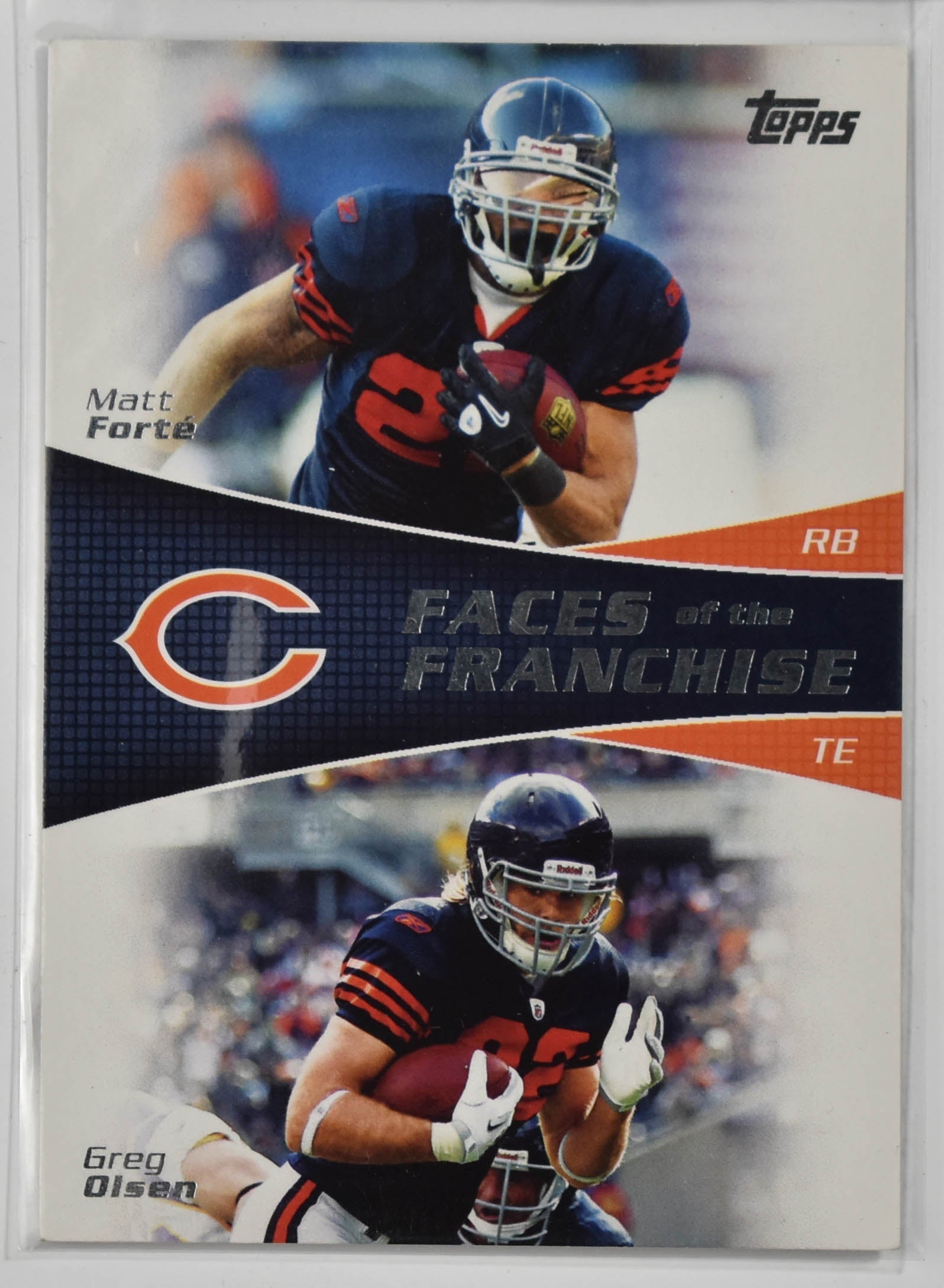 Matt Forte Greg Olsen FF-FO Topps 2011 Chicago Bears Football Card