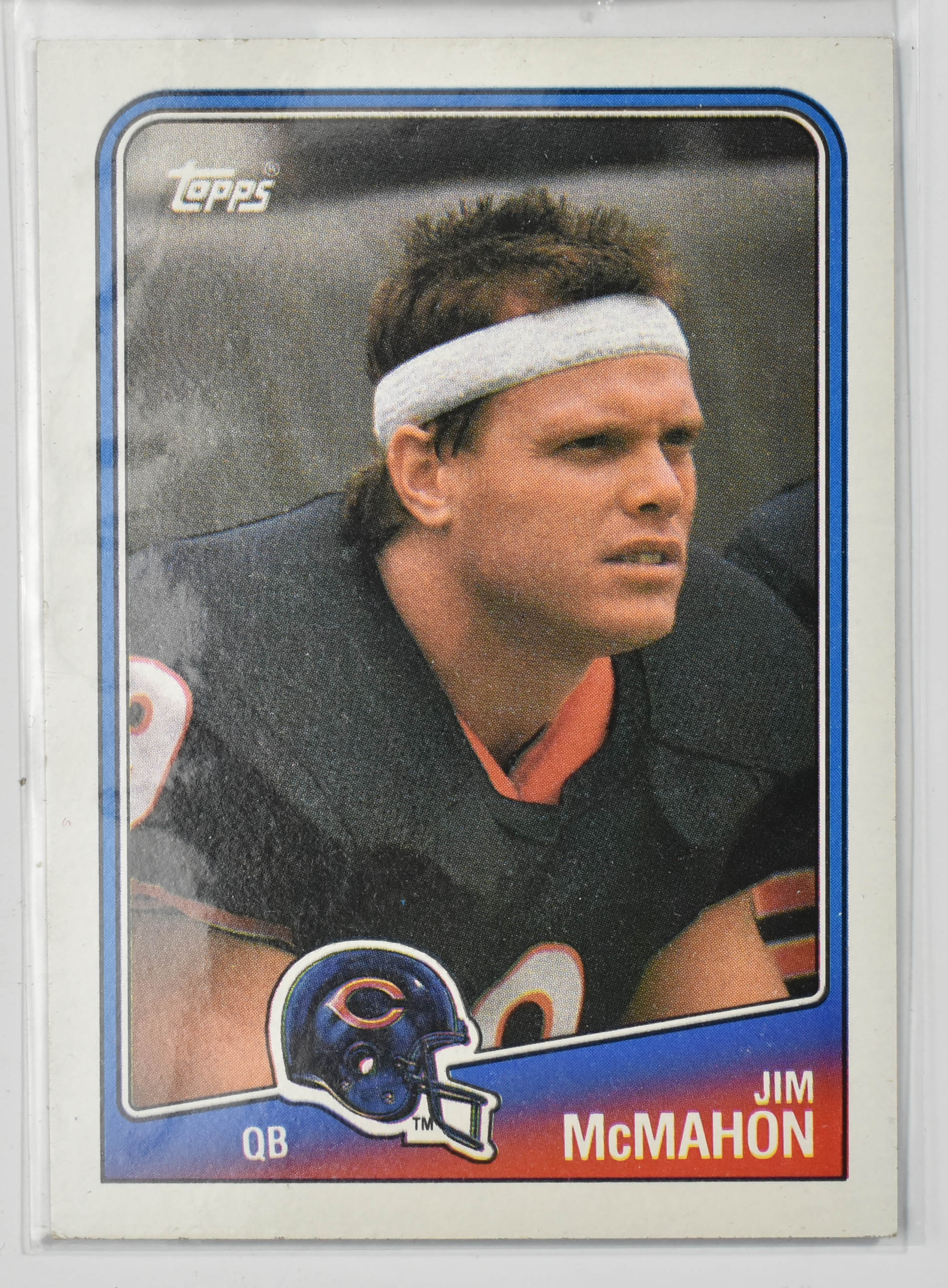 Jim McMahon 69 Topps 1988 Chicago Bears Football Card