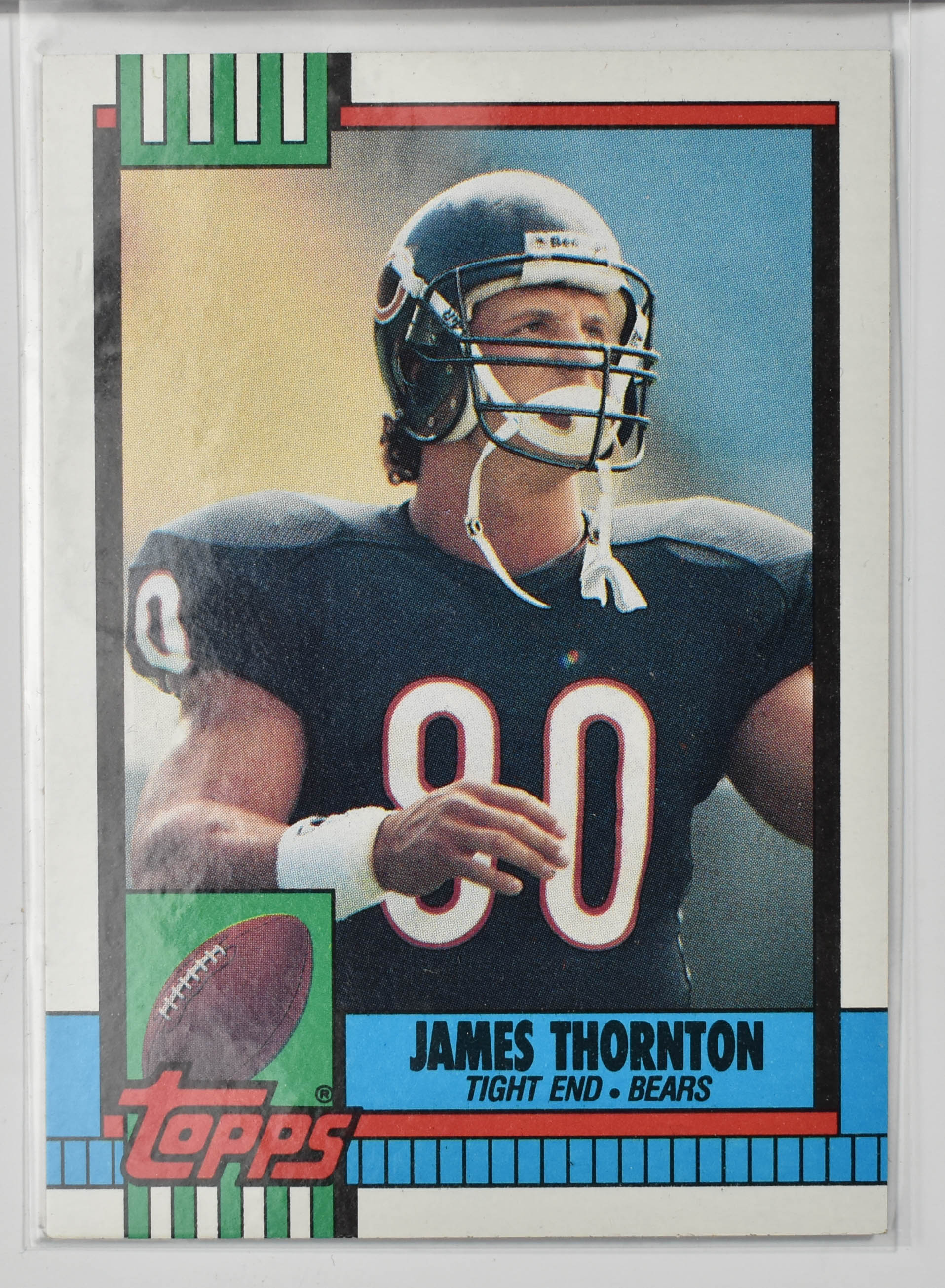 James Thornton 374 Topps 1990 Chicago Bears Football Card