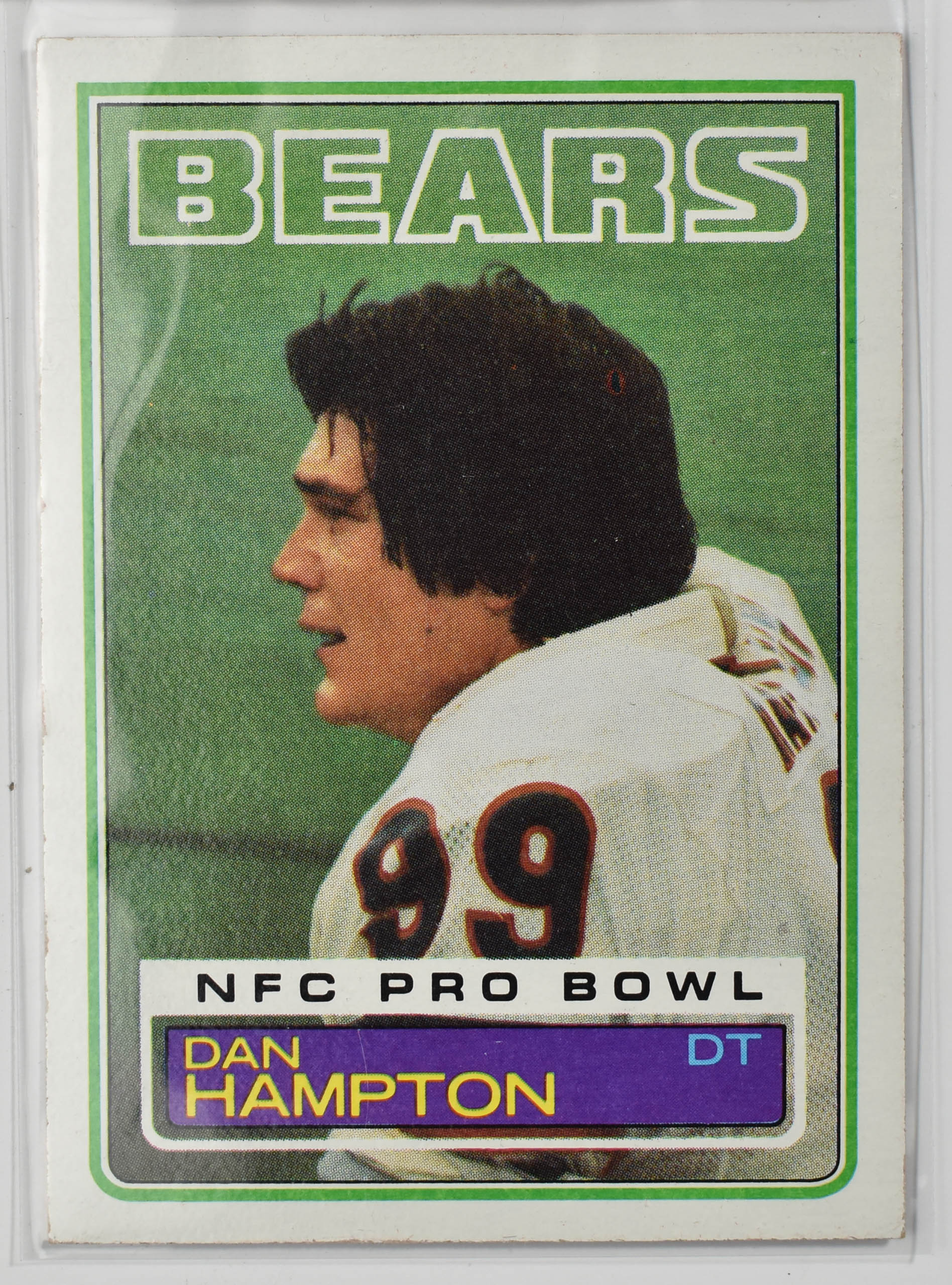 Dan Hampton 30 Topps 1983 Chicago Bears Football Card