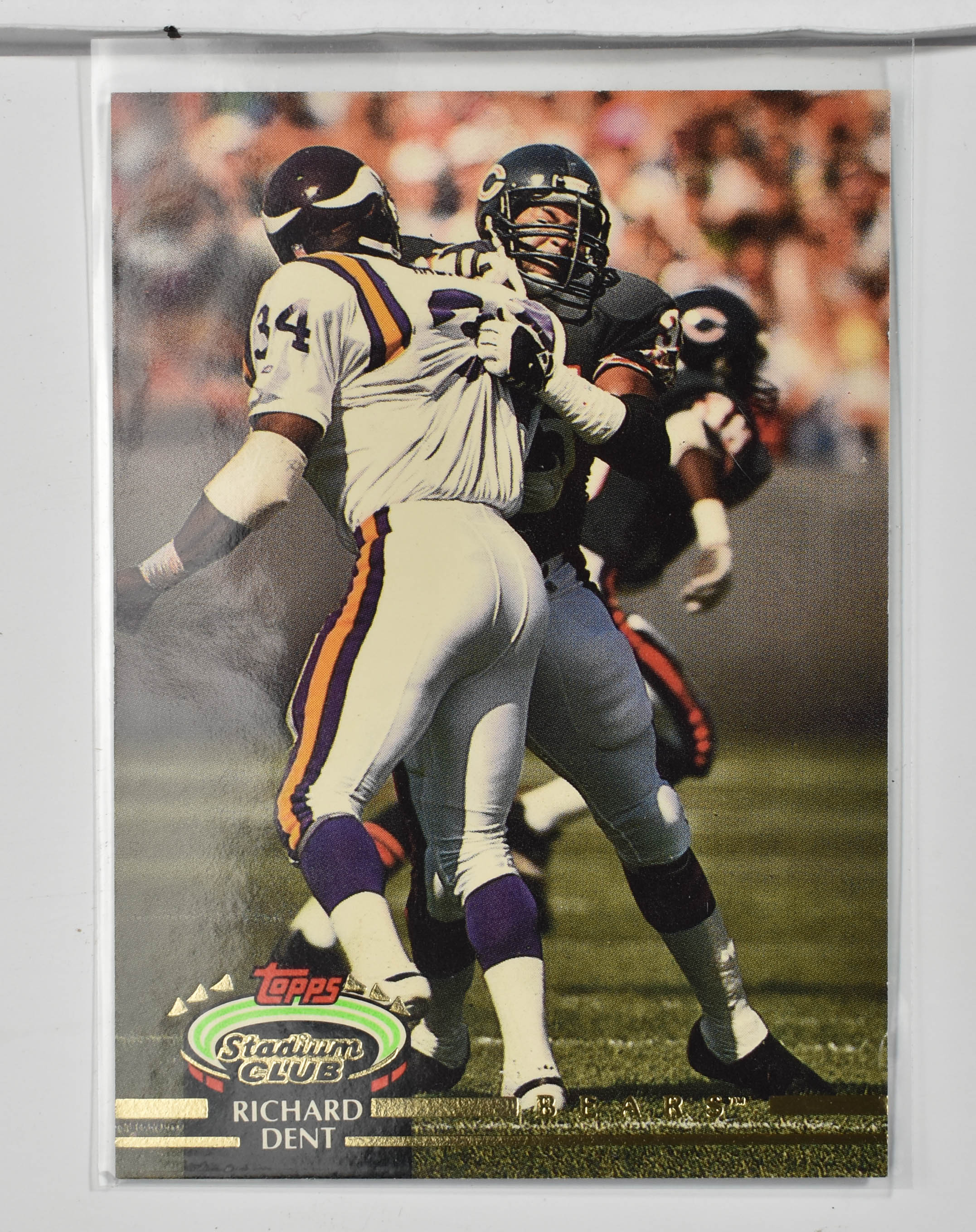 Richard Dent 9 Topps Stadium Club 1992 Chicago Bears Football Card