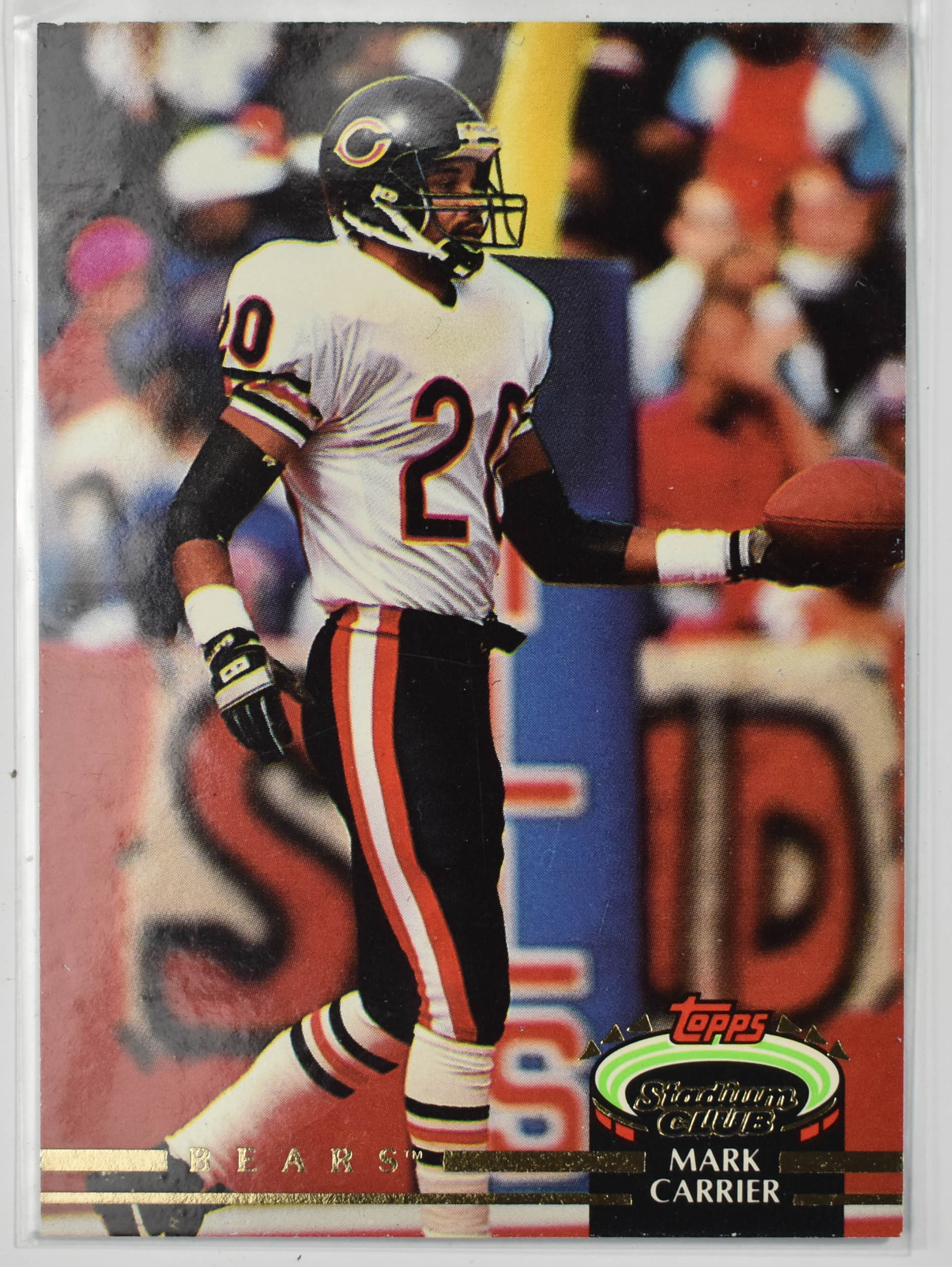 Mark Carrier 329 Topps Stadium Club 1992 Bears Football Card