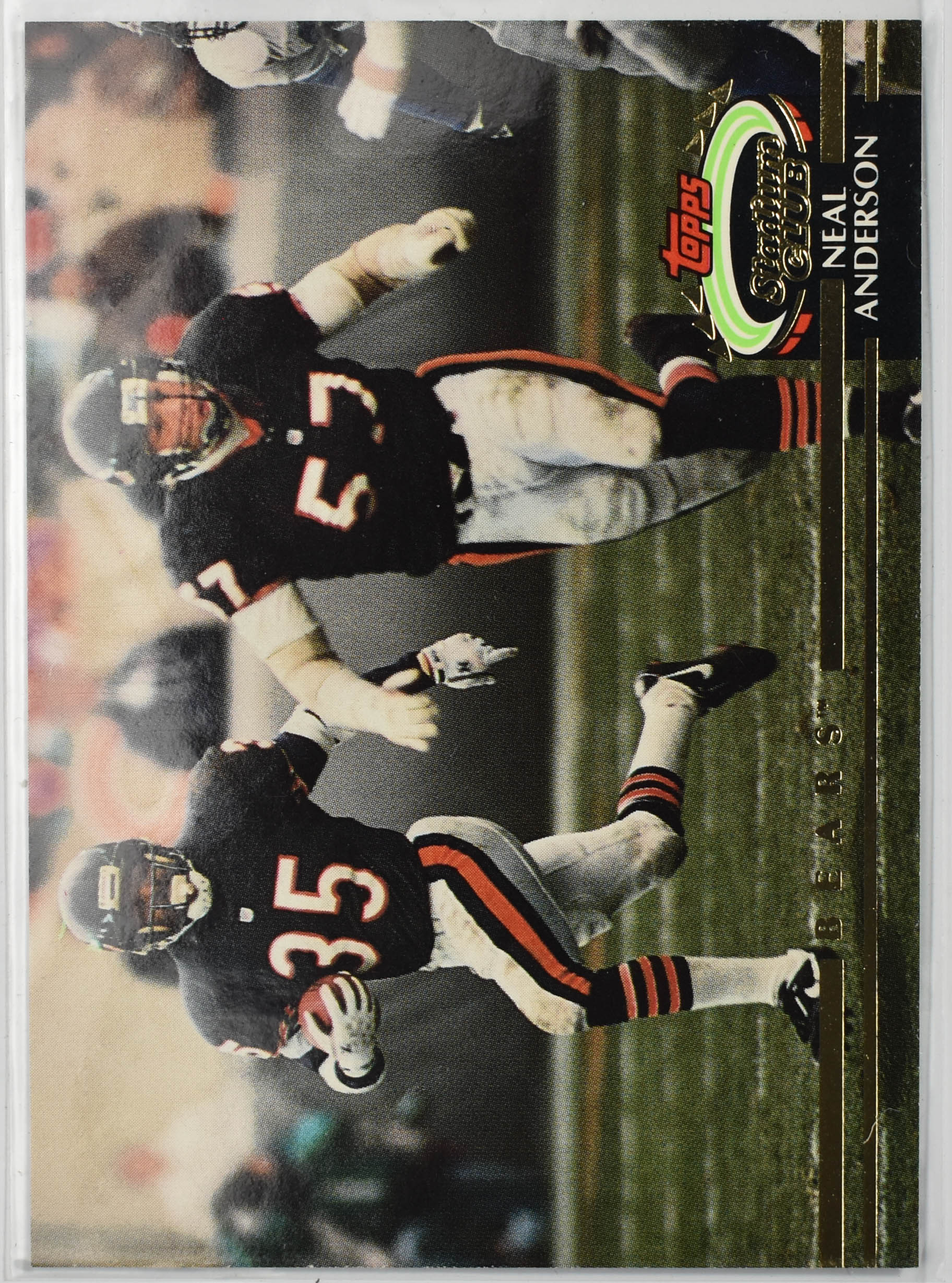 Neal Anderson 35 Topps Stadium Club 1992 Bears Football Card