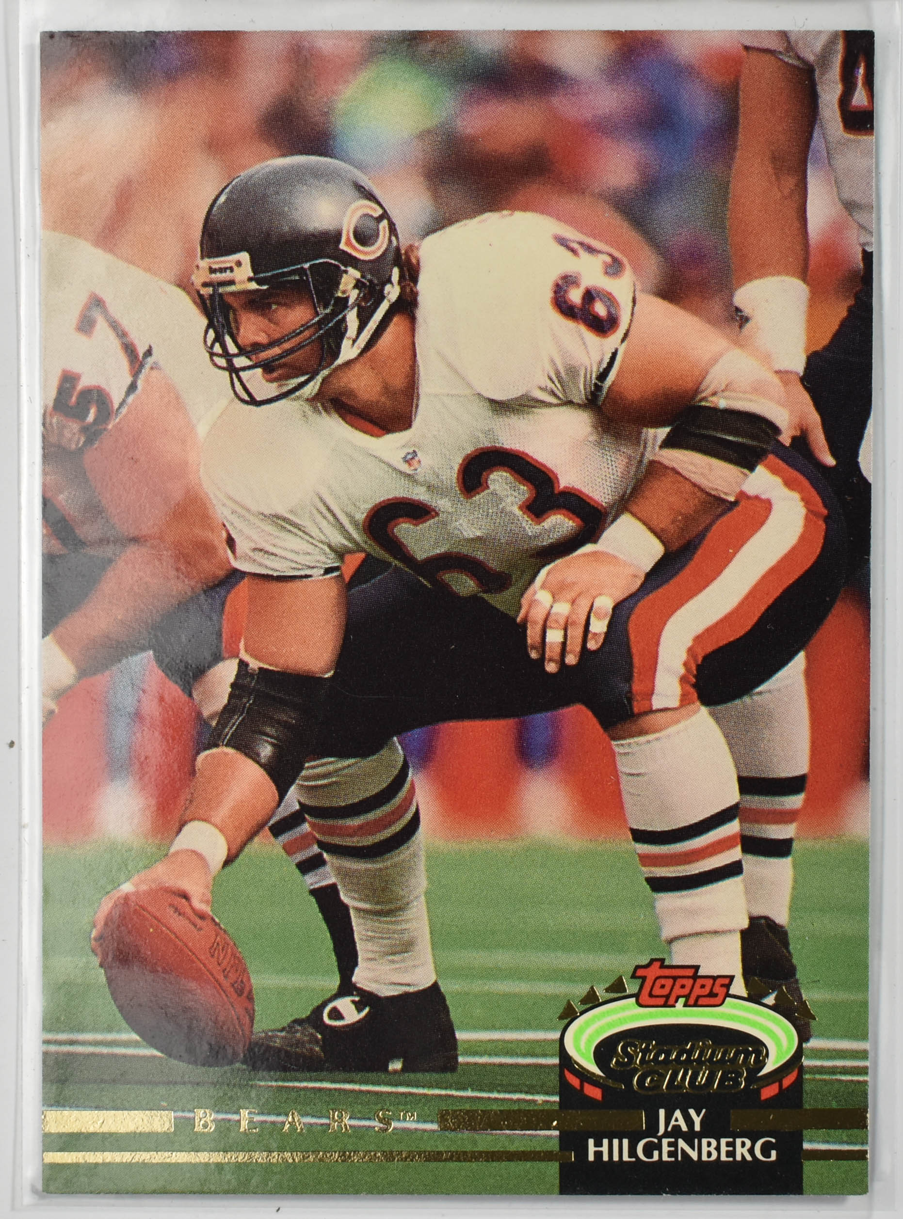 Jay Hilgenberg 177 Topps Stadium Club 1992 Chicago Bears Football Card