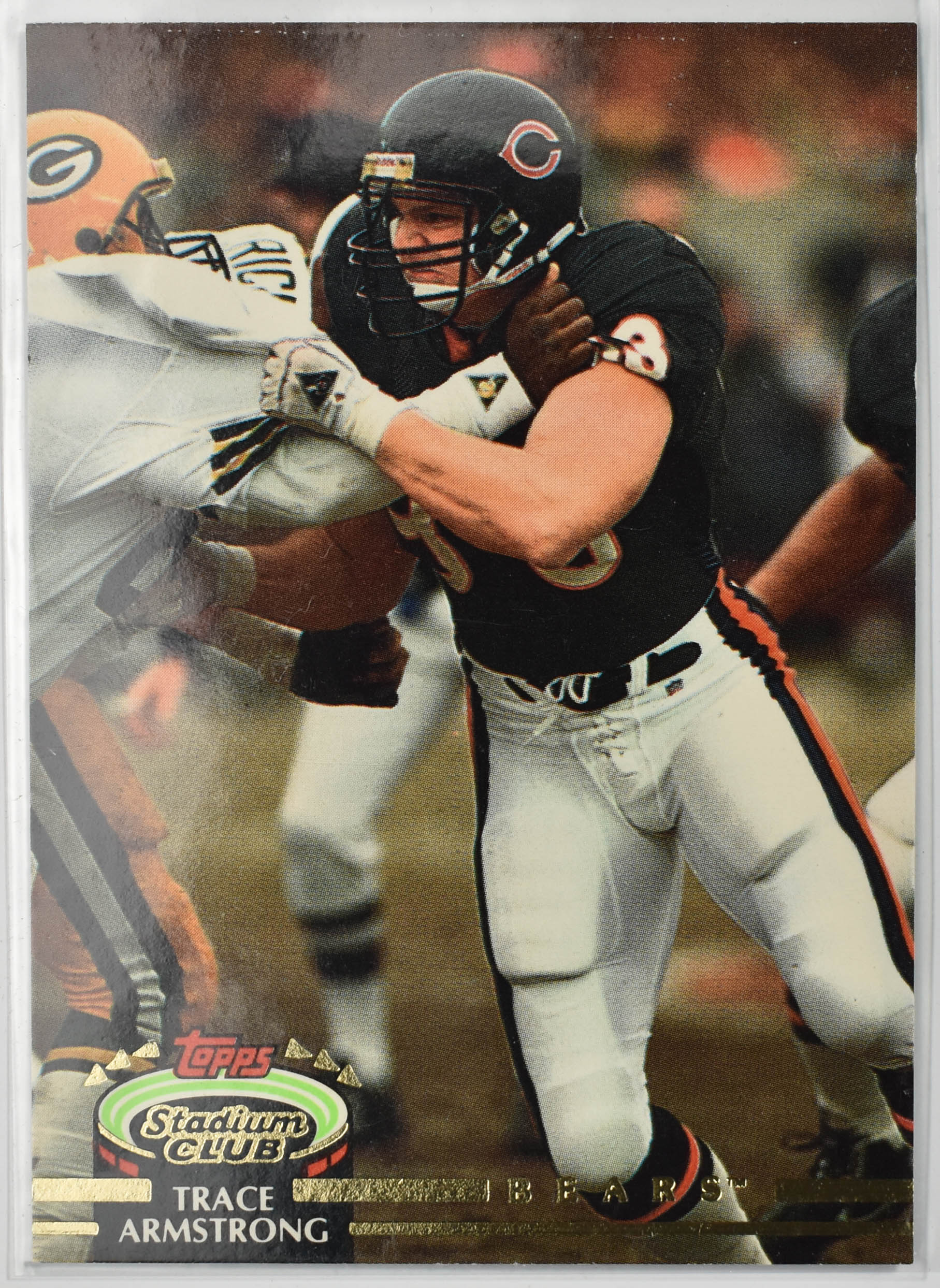 Trace Armstrong 164 Topps Stadium Club 1992 Chicago Bears Football Card