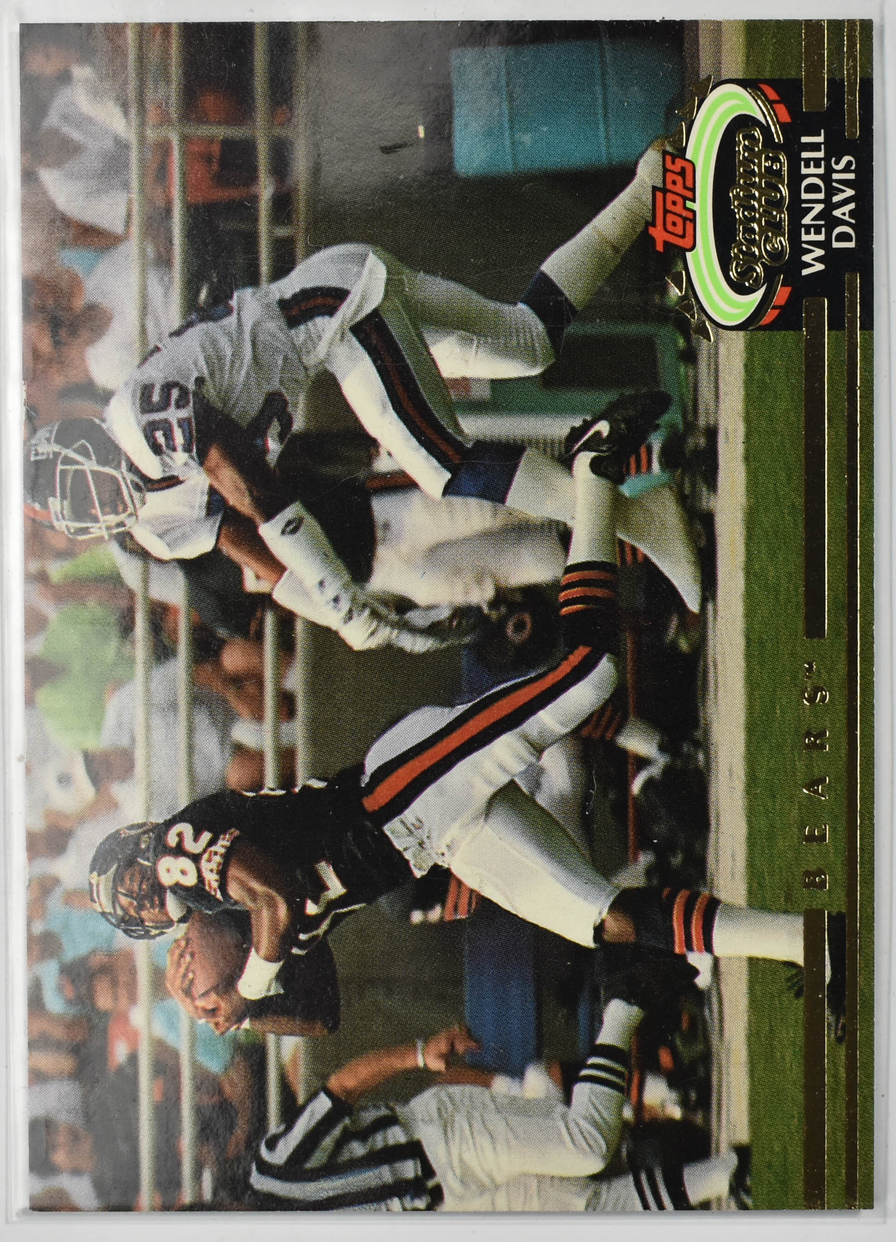 Wendell Davis 145 Topps Stadium Club 1992 Chicago Bears Football Card