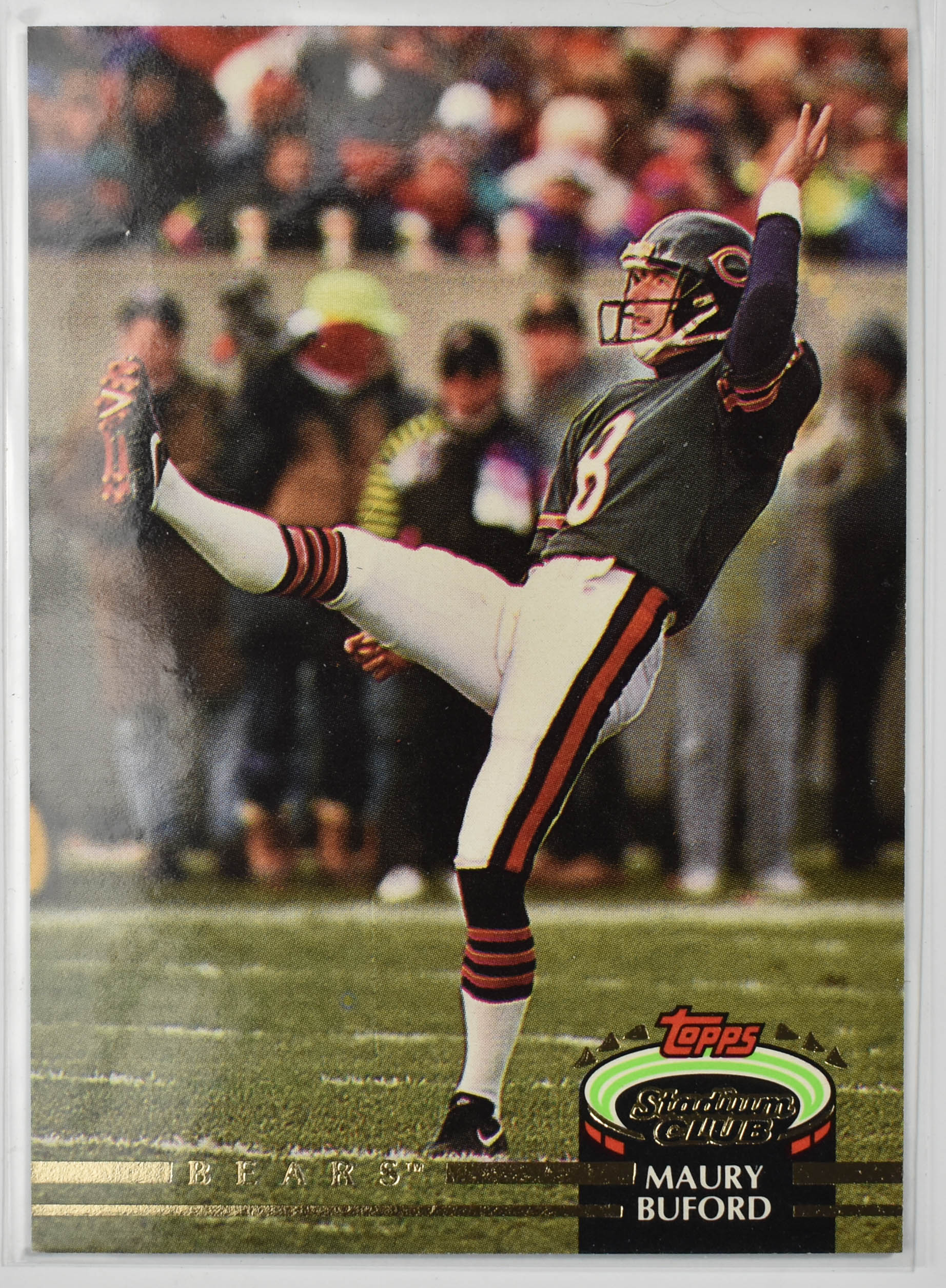 Maury Buford 531 Topps Stadium Club 1992 Chicago Bears Football Card