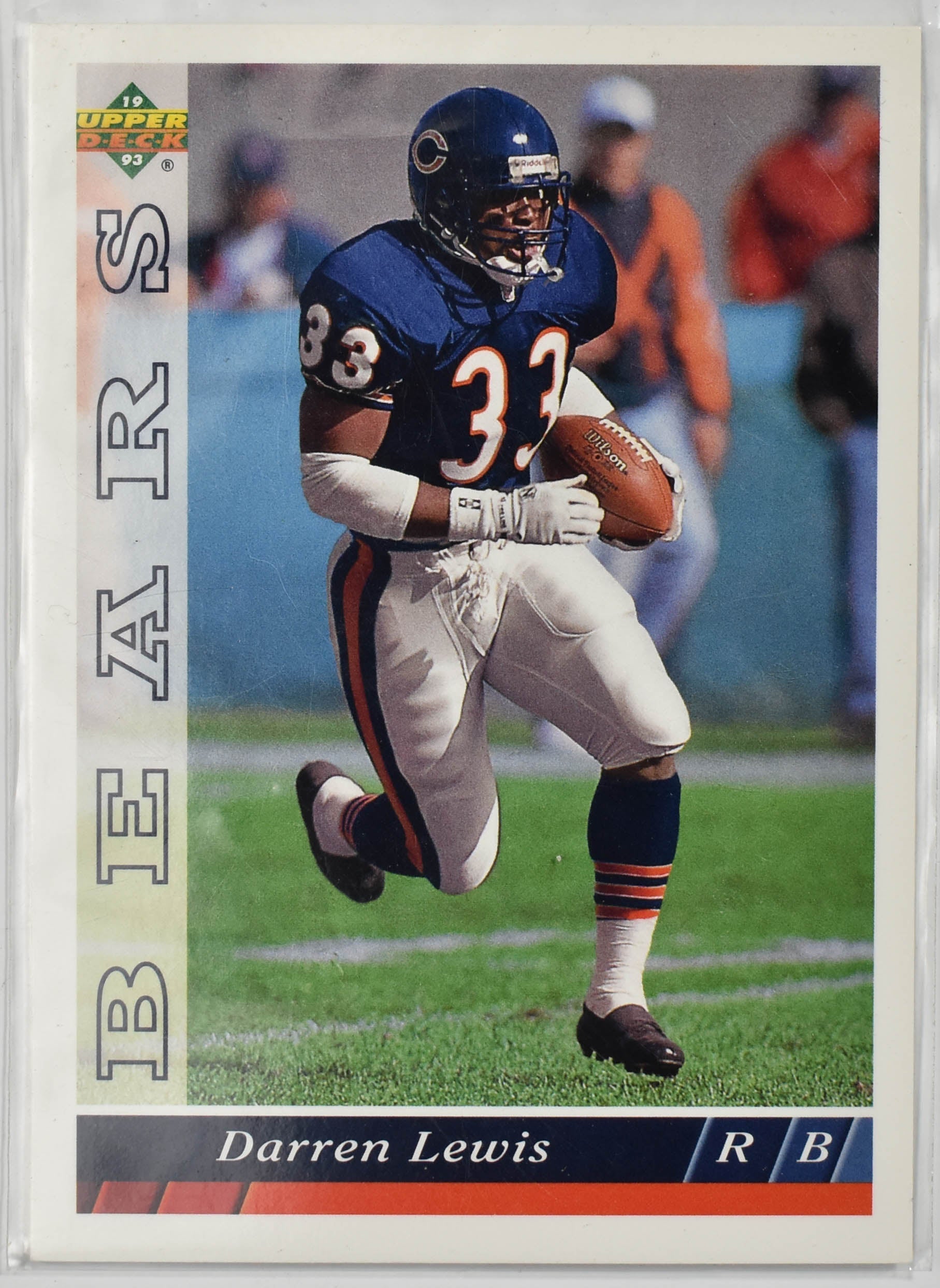 Darren Lewis 379 Upper Deck 1993 Chicago Bears Football Card