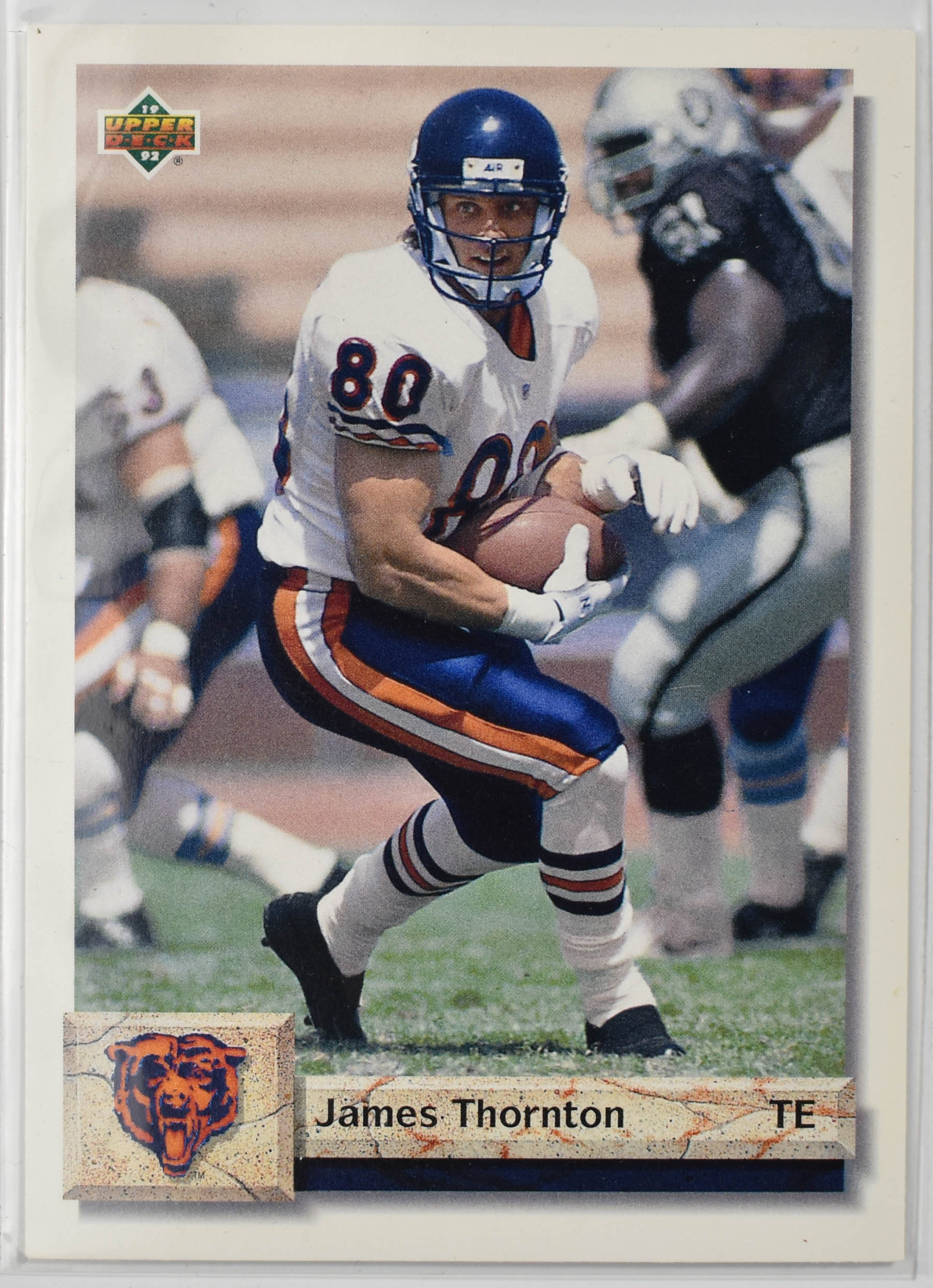 James Thornton 223 Upper Deck 1992 Chicago Bears Football Card