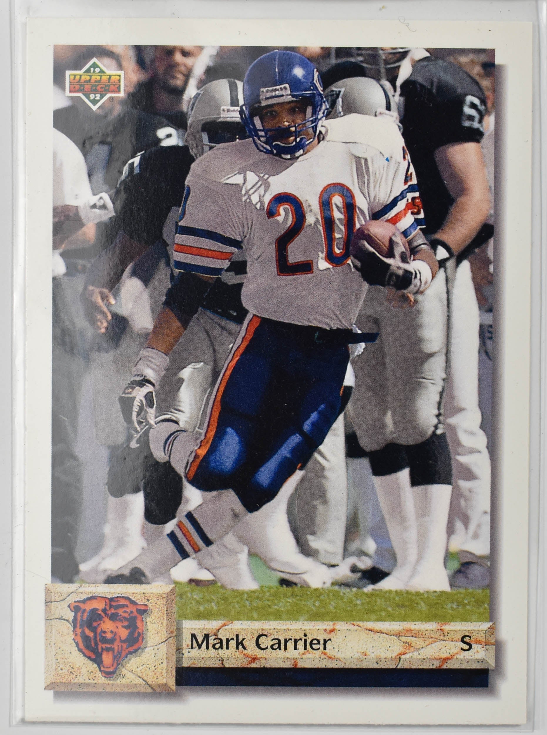 Mark Carrier 202 Upper Deck 1992 Chicago Bears Football Card