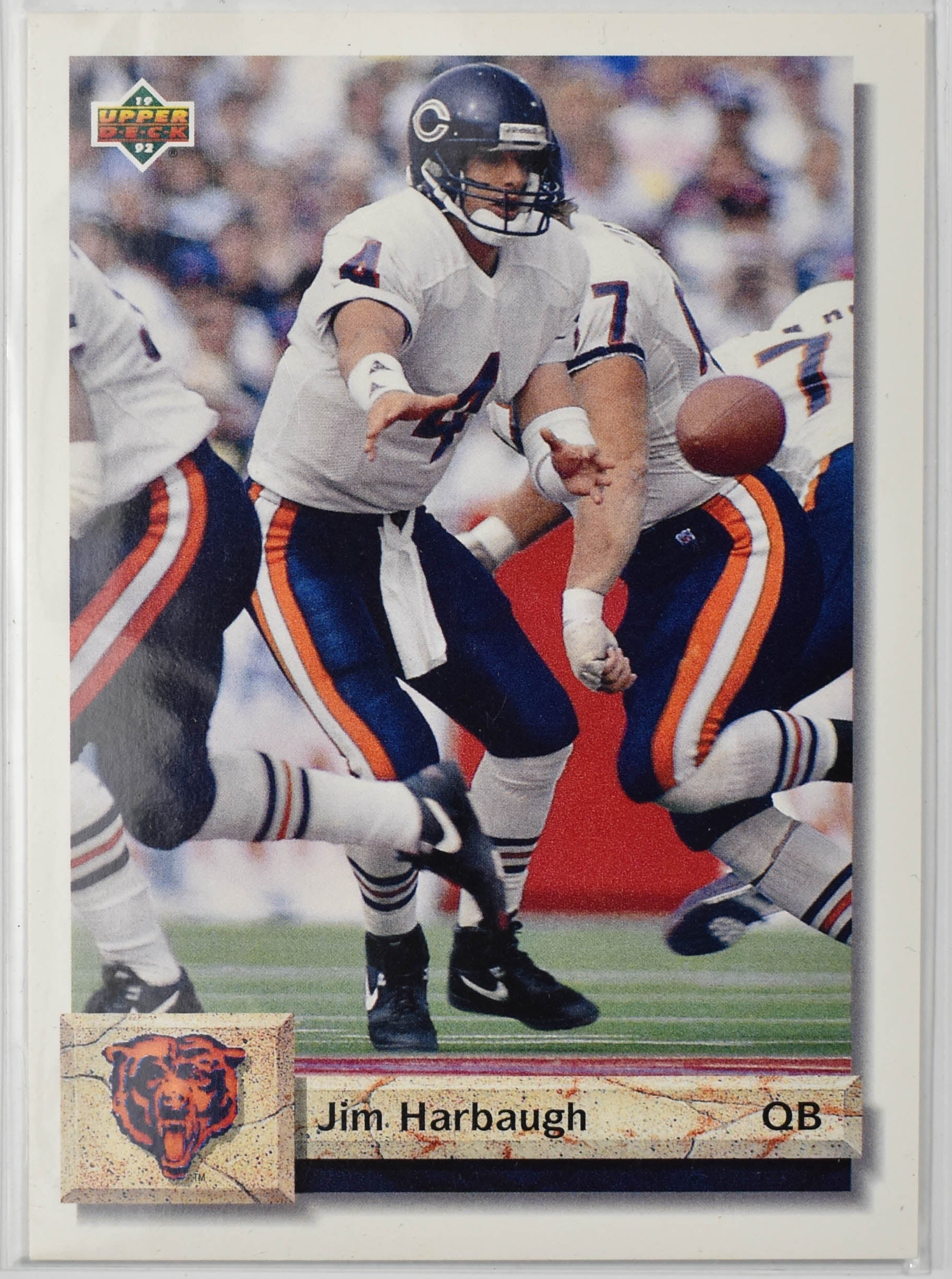 Jim Harbaugh 273 Upper Deck 1992 Chicago Bears Football Card
