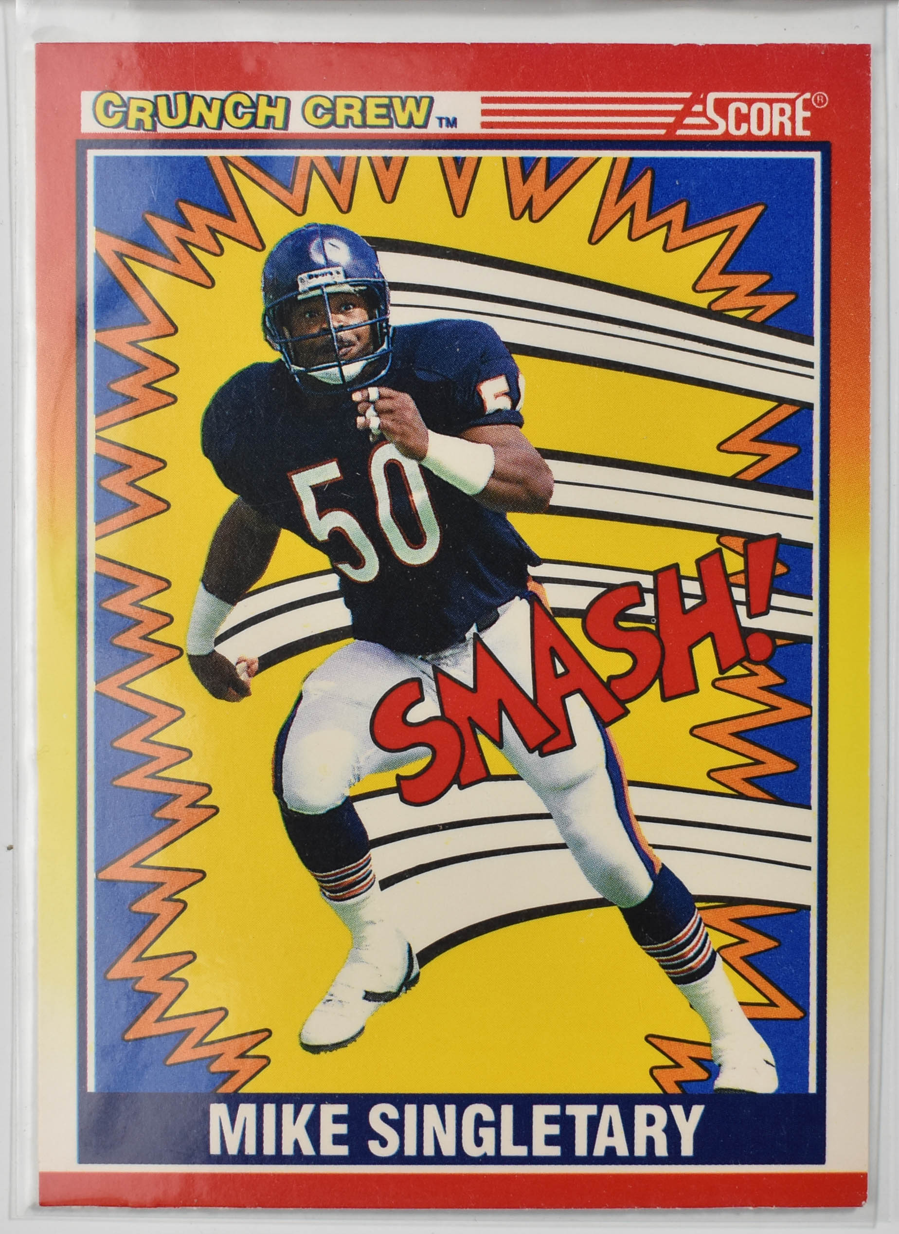 Mike Singletary 554 Score 1990 Bears Crunch Crew Football Card