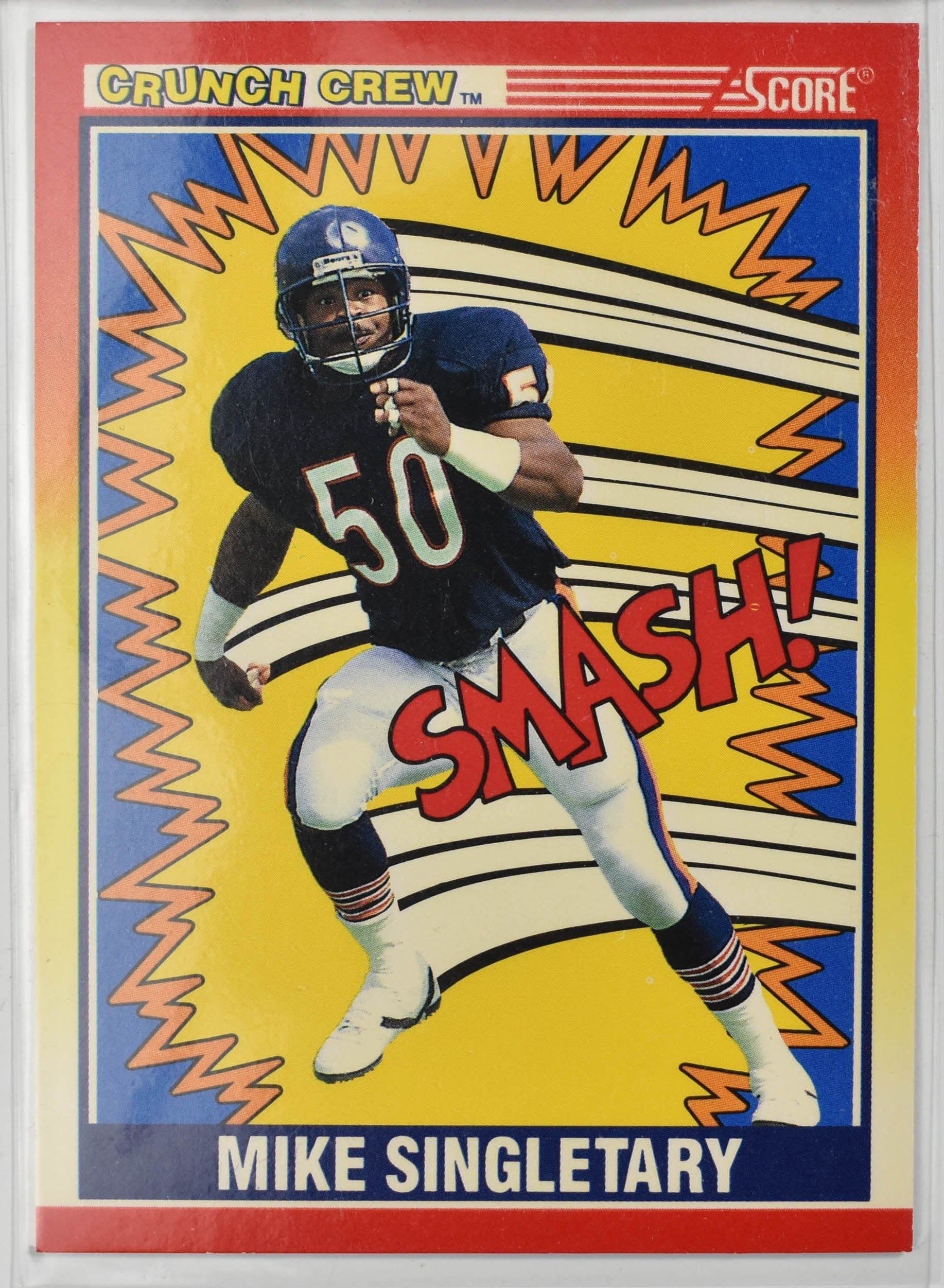 Mike Singletary 554 Score 1990 Chicago Bears Crunch Crew